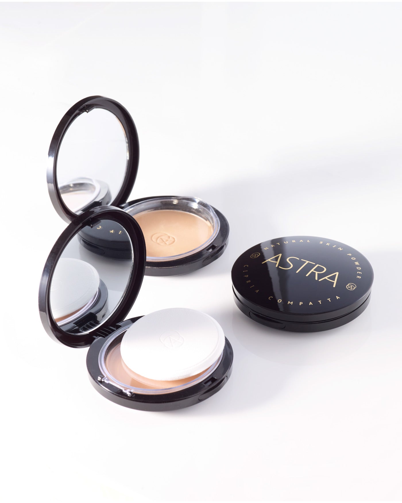 NATURAL SKIN POWDER - Cipria in Polvere Compatta Effetto Seta - 32 - Rosè - Astra Make-Up