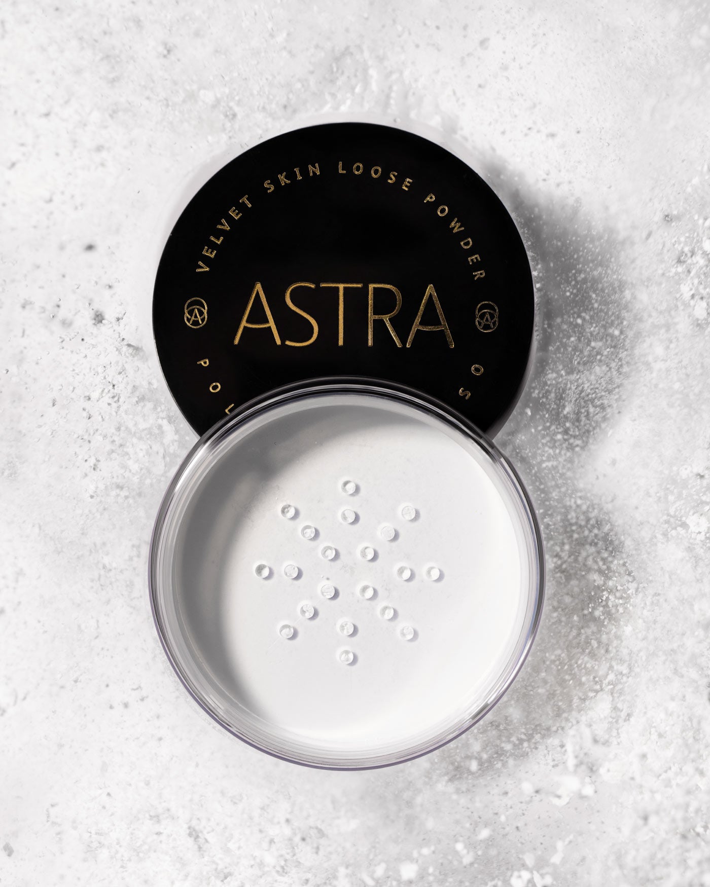 VELVET SKIN LOOSE POWDER RICE - Polvere di Riso Trasparente Base Trucco - 01 - Ghost - Astra Make-Up