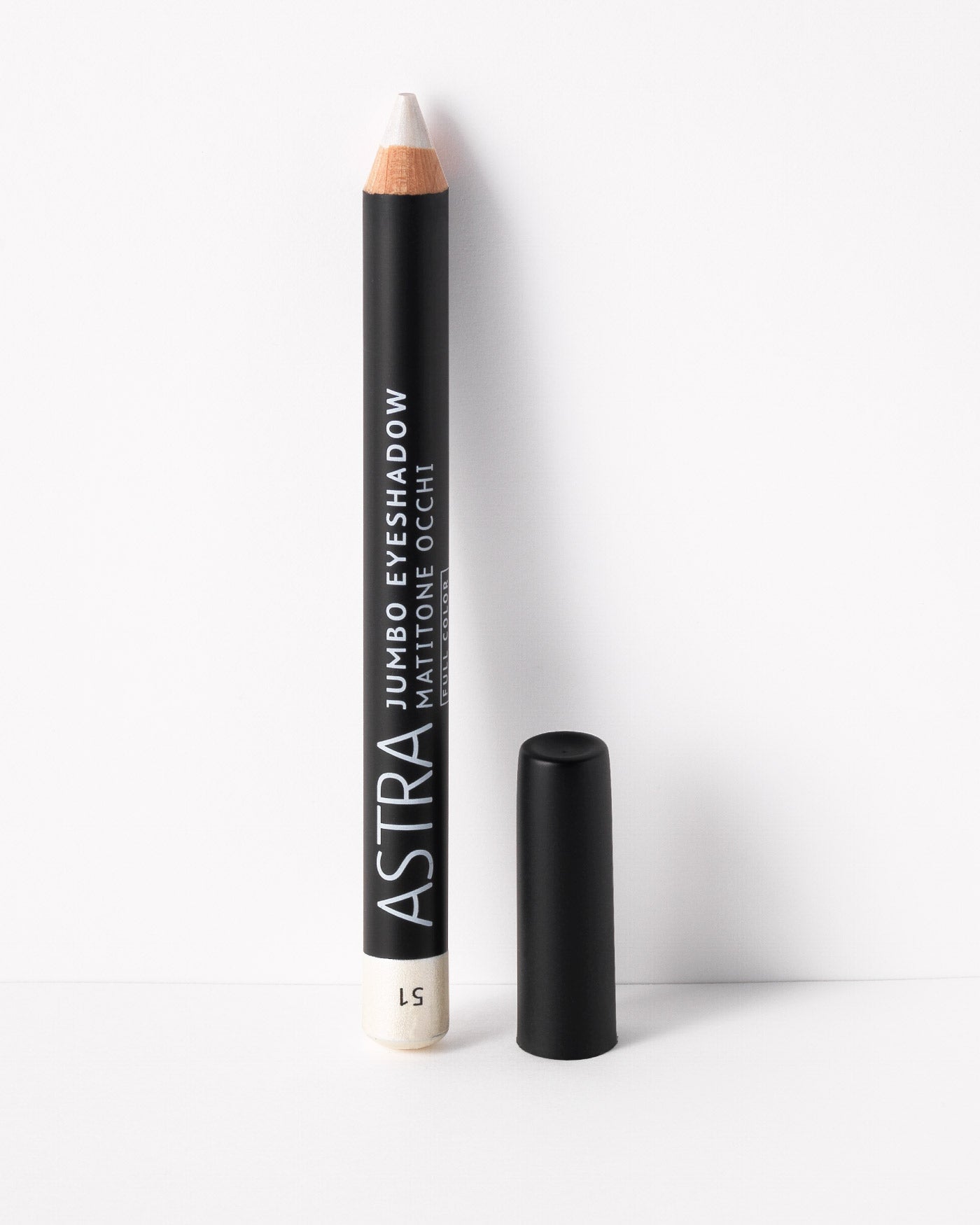 JUMBO EYESHADOW - Matitone Occhi Ombretto Colorato - 51 - White Pearl - Astra Make-Up