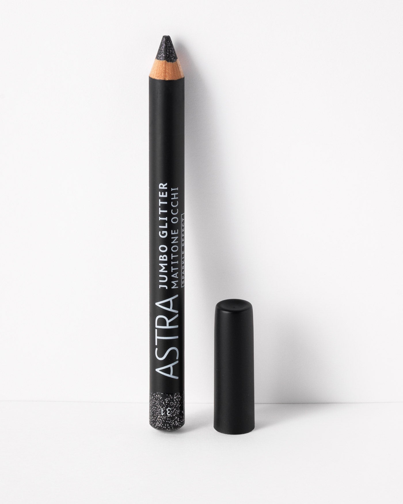 JUMBO GLITTER - Matitone Occhi Ombretto Glitter - 31 - Black Sheen - Astra Make-Up