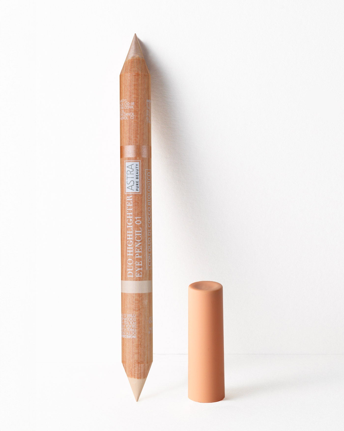 PURE BEAUTY DUO HIGHLIGHTER - Matitone Occhi Illuminante Naturale - 01 - Lemon Zest - Astra Make-Up
