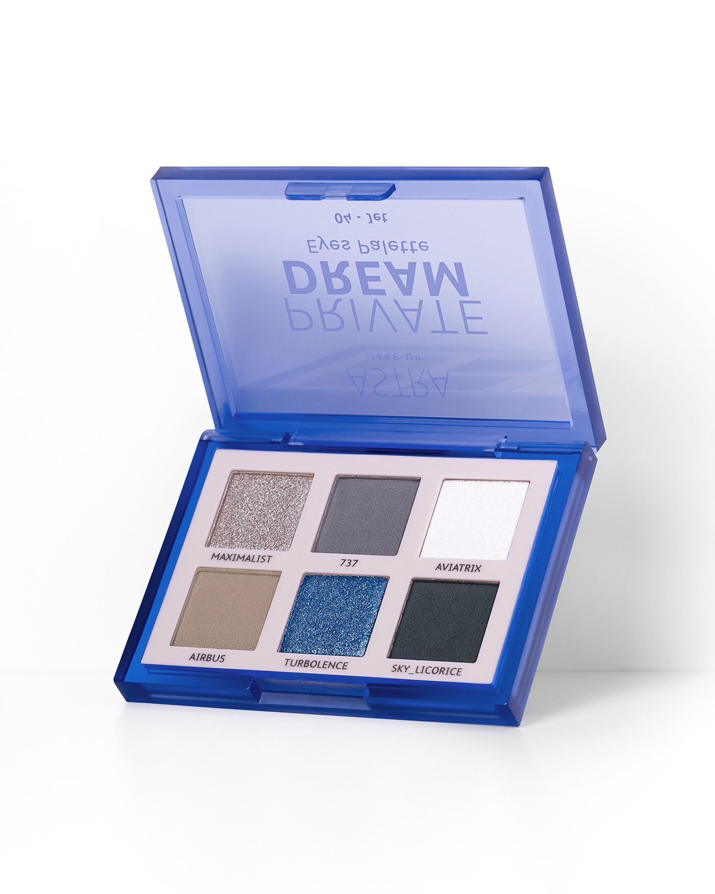 PRIVATE DREAM EYES PALETTE - Palette Occhi 6 Ombretti in polvere - 04 - Jet - Astra Make-Up