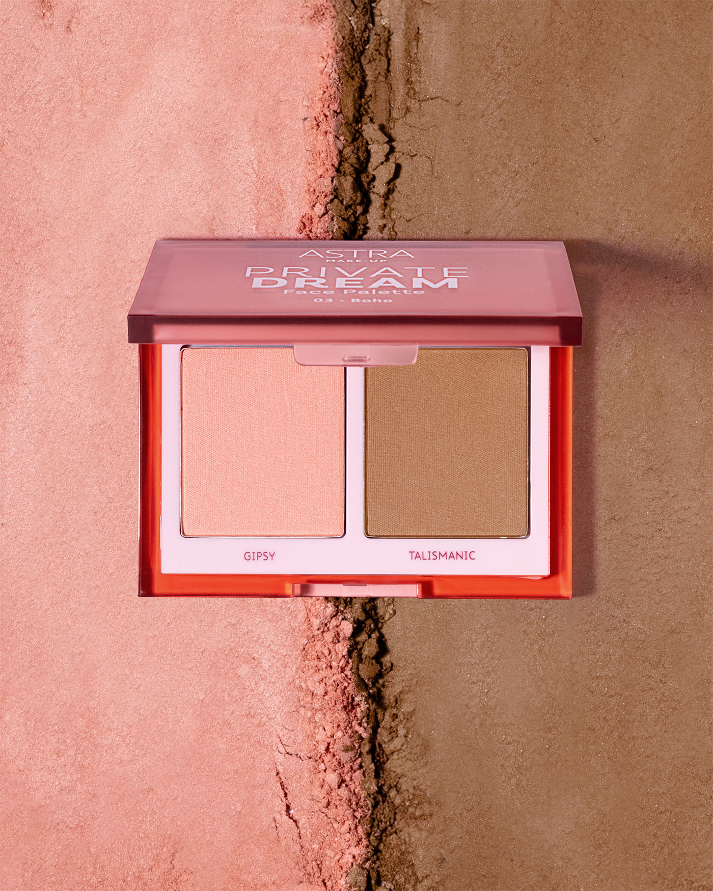 PRIVATE DREAM FACE PALETTE - Palette Viso Blush + Bronzer - 03 - Boho - Astra Make-Up