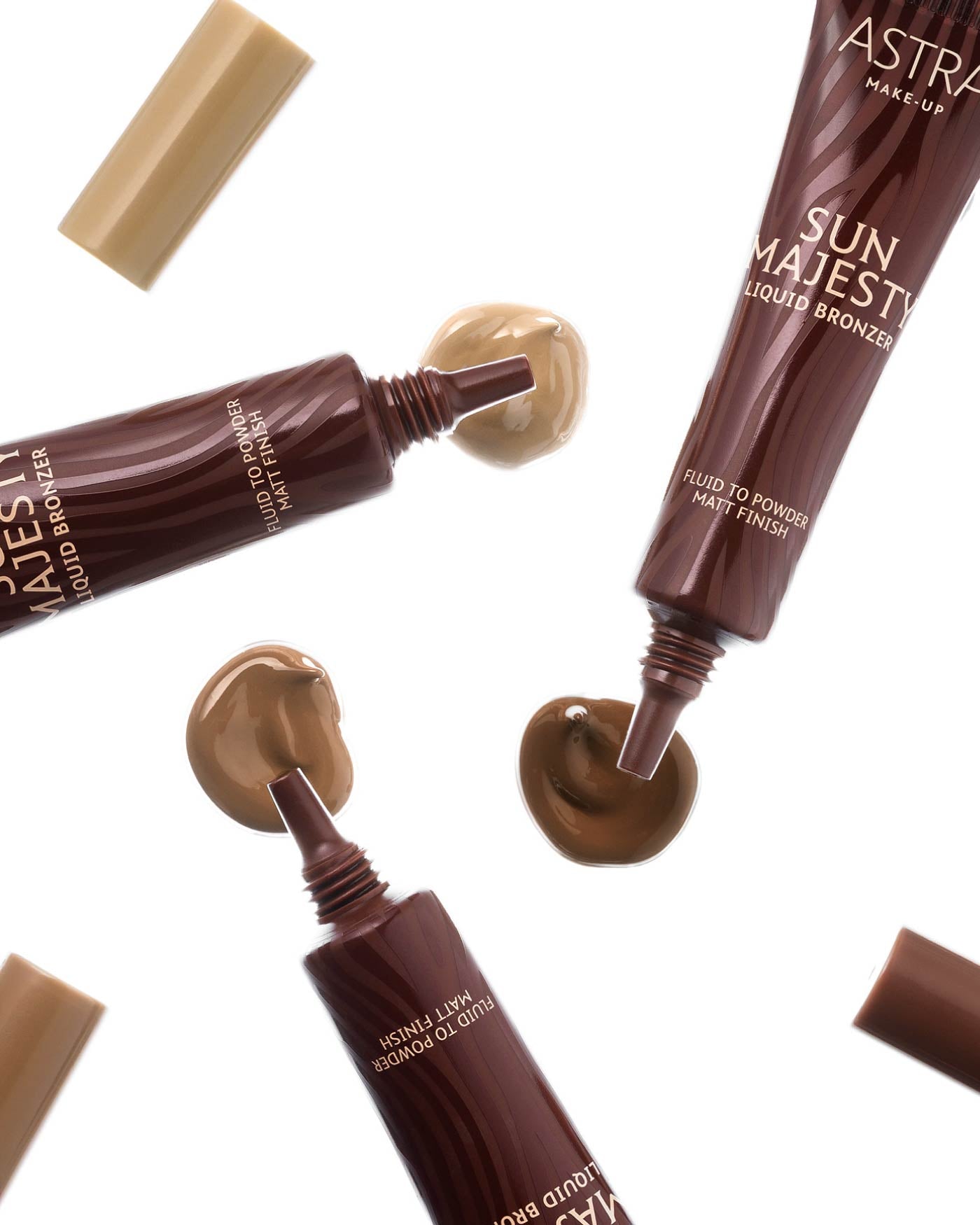 SUN MAJESTY LIQUID BRONZER - Abbronzatura Naturale, Finish Mat Vellutato - 01 - Light (SM) - Astra Make-Up