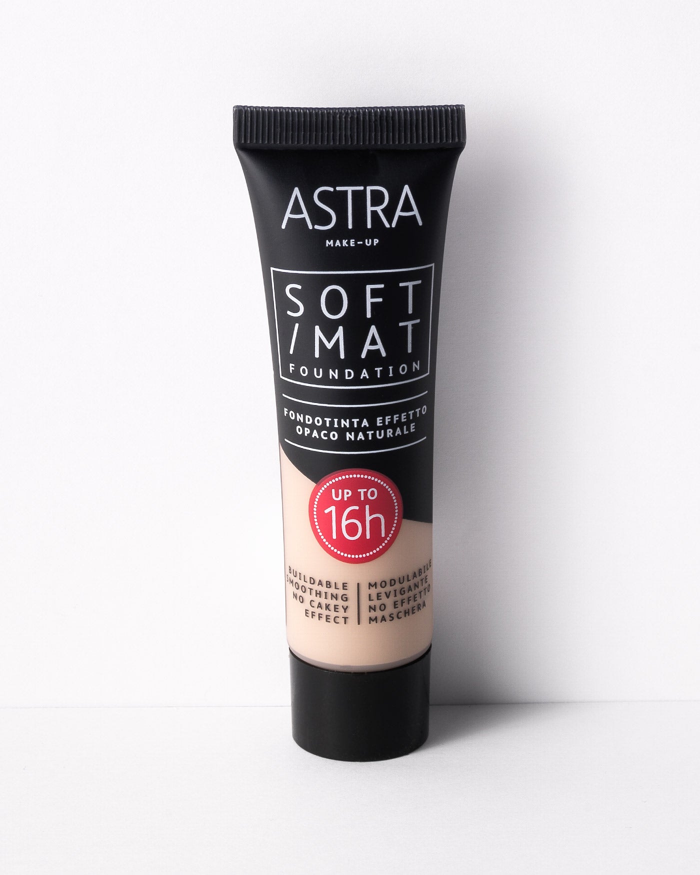 SOFT MAT FOUNDATION - Fondotinta Effetto Opaco Naturale - 01 - Cloud - Astra Make-Up