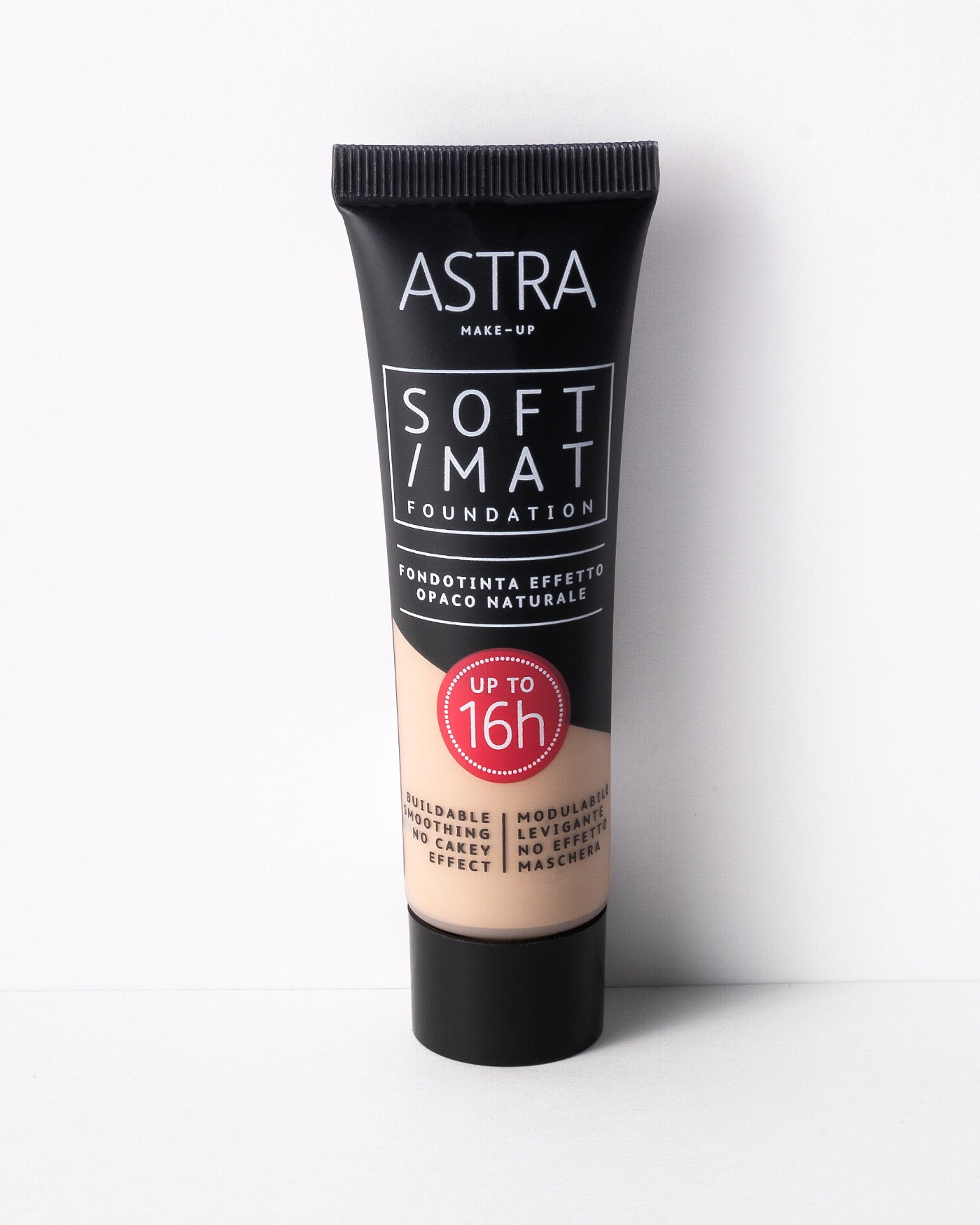 SOFT MAT FOUNDATION - Fondotinta Effetto Opaco Naturale - 02 - Butter - Astra Make-Up