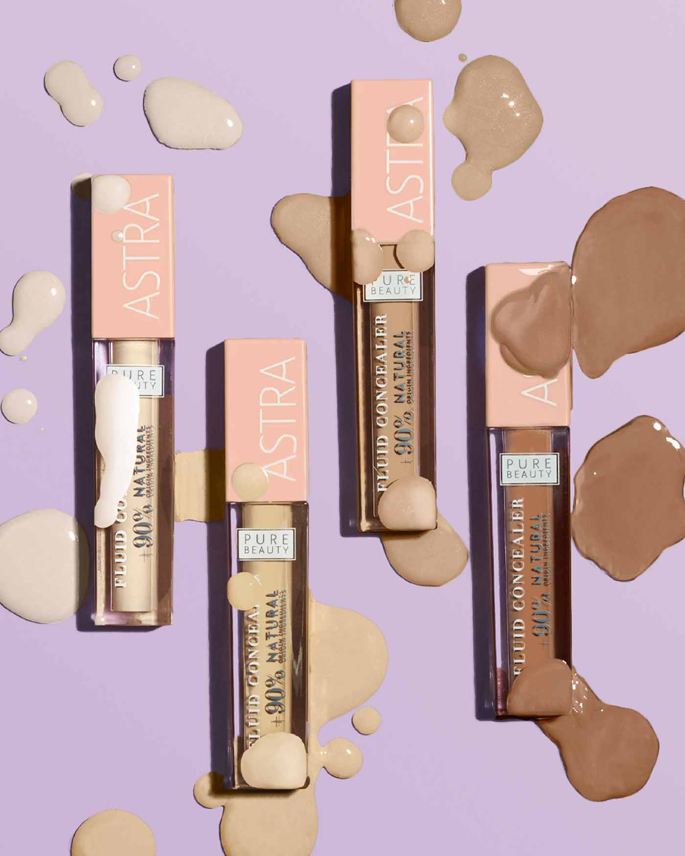 PURE BEAUTY FLUID CONCEALER - Correttore Fluido Naturale - 04 - Cinnamon - Astra Make-Up