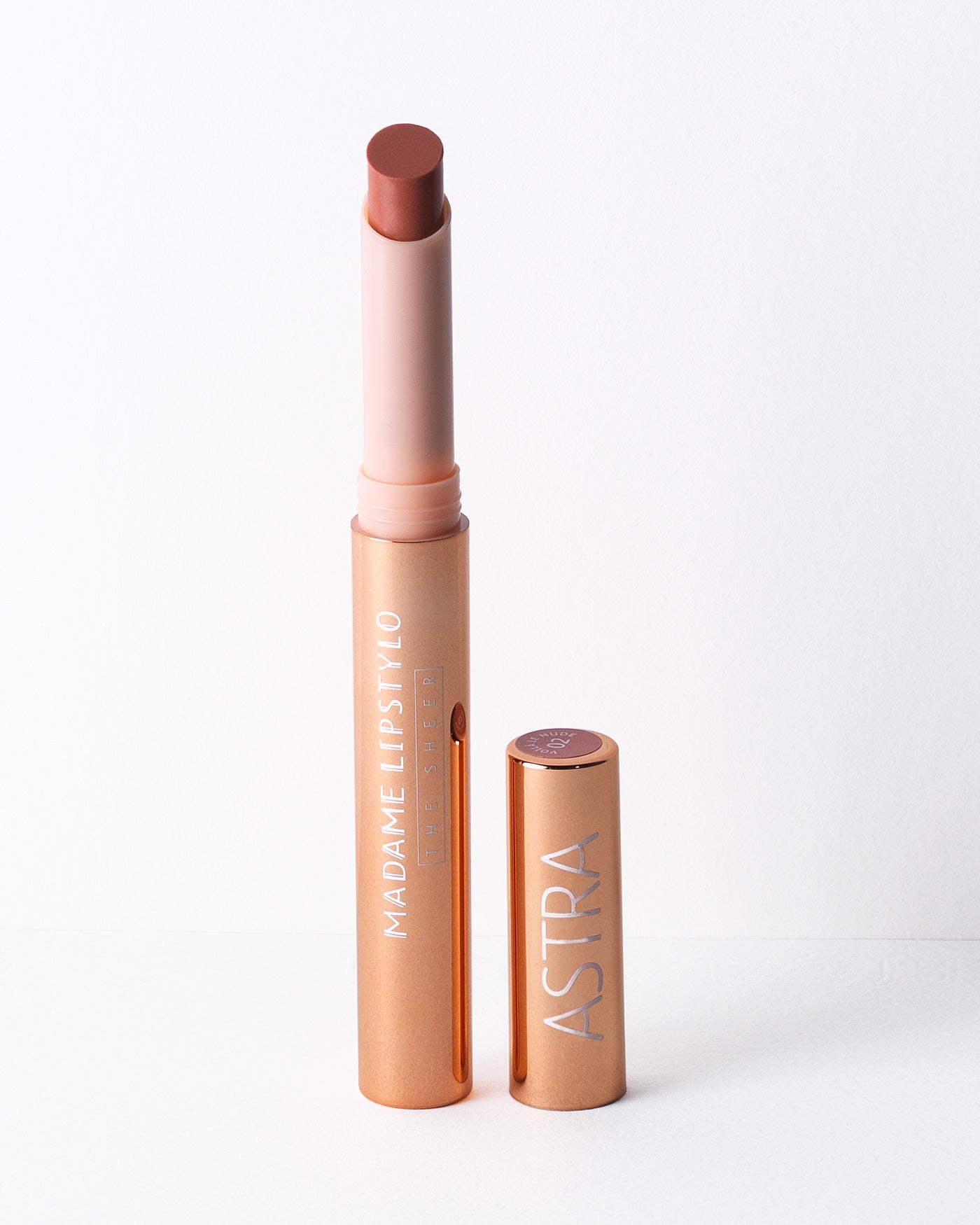 MADAME LIPSTYLO THE SHEER - Rossetto Stylo Shimmer - 02 - Voilà Le Nude - Astra Make-Up