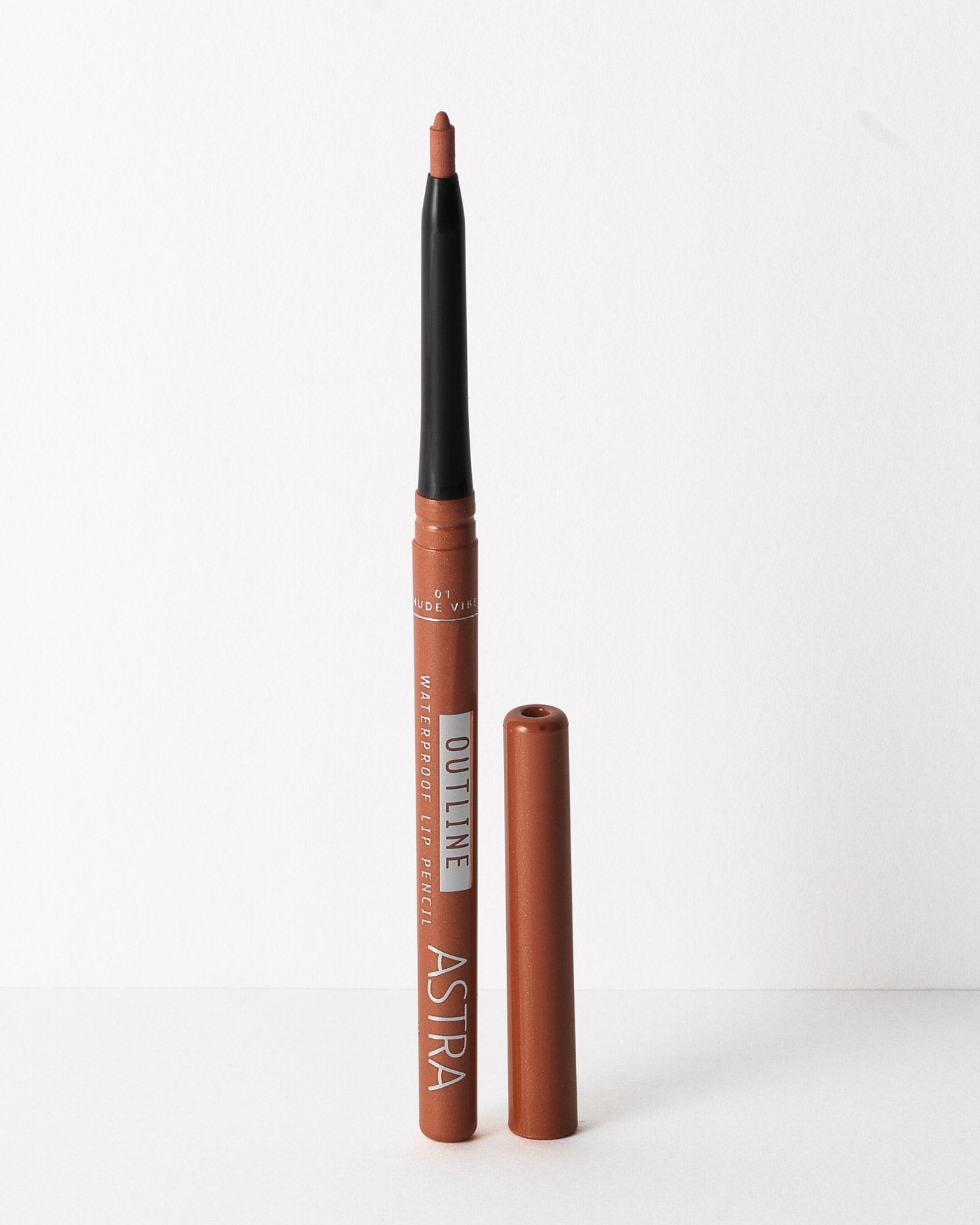 OUTLINE WATERPROOF LIP PENCIL - Matita Labbra Retraibile Resistente all'Acqua - 01 - Nude Vibe - Astra Make-Up