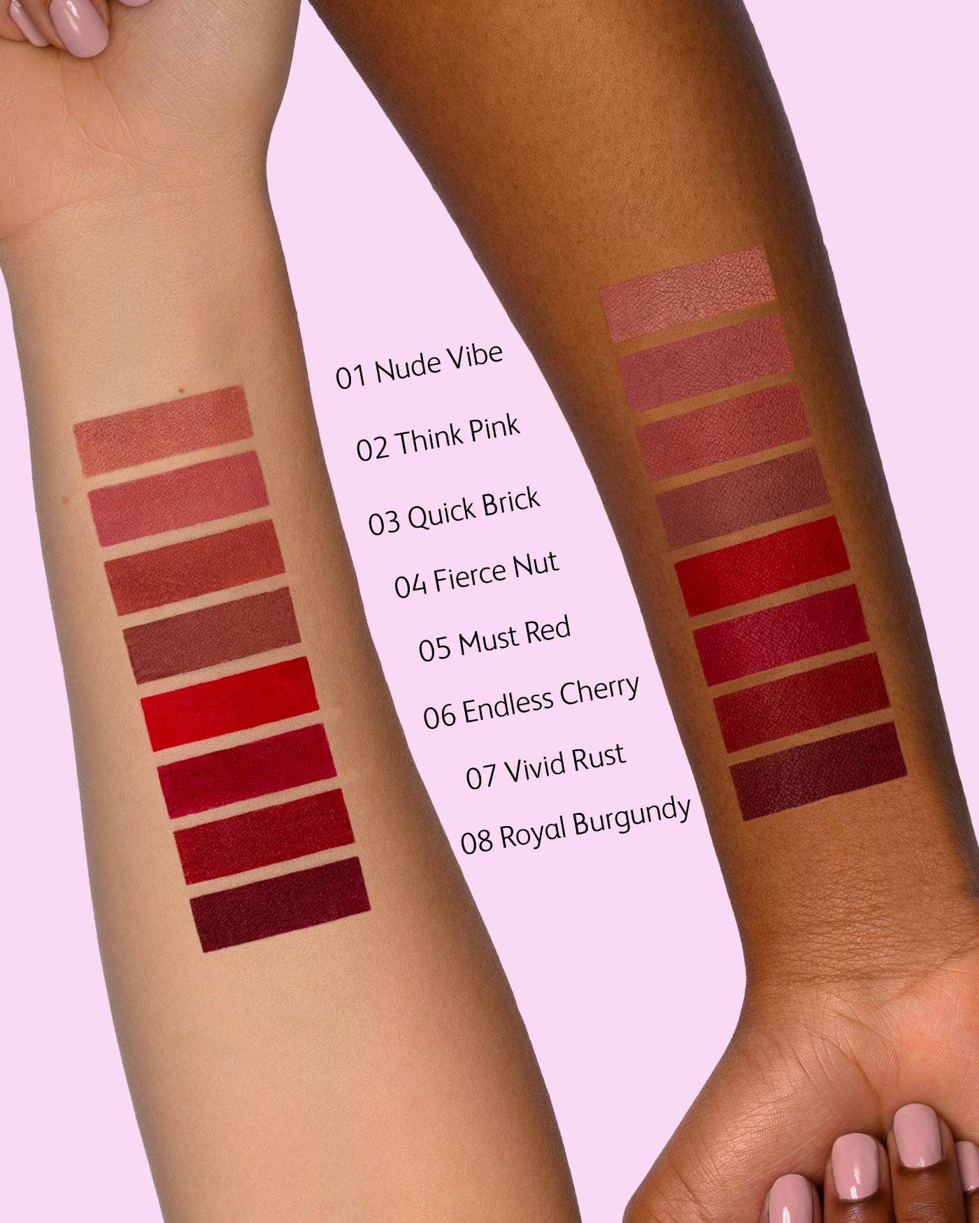 OUTLINE WATERPROOF LIP PENCIL - Matita Labbra Retraibile Resistente all'Acqua - 02 - Think Pink - Astra Make-Up