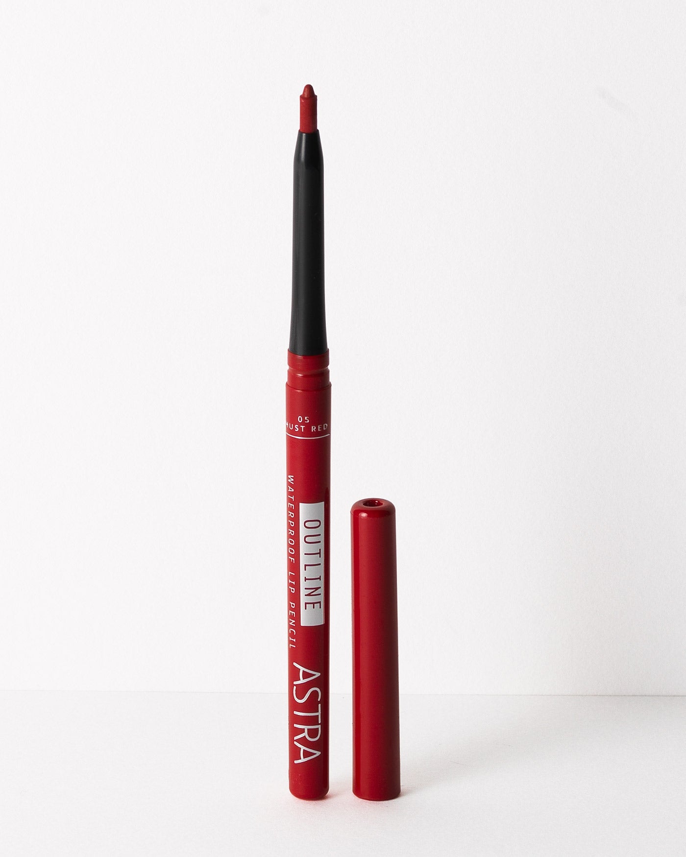 OUTLINE WATERPROOF LIP PENCIL - Matita Labbra Retraibile Resistente all'Acqua - 05 - Must Red - Astra Make-Up