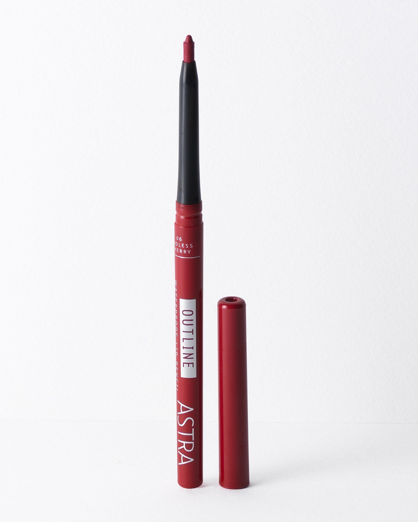 OUTLINE WATERPROOF LIP PENCIL - Matita Labbra Retraibile Resistente all'Acqua - 06 - Endless Cherry - Astra Make-Up