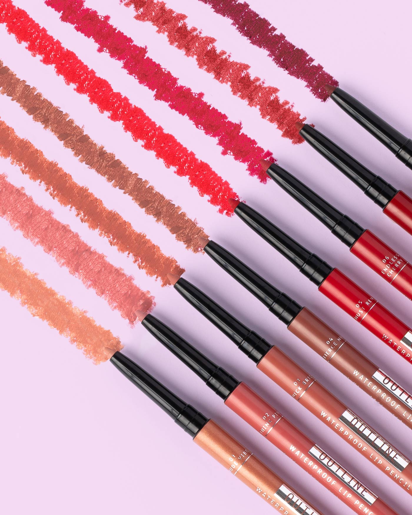 OUTLINE WATERPROOF LIP PENCIL - Matita Labbra Retraibile Resistente all'Acqua - 06 - Endless Cherry - Astra Make-Up