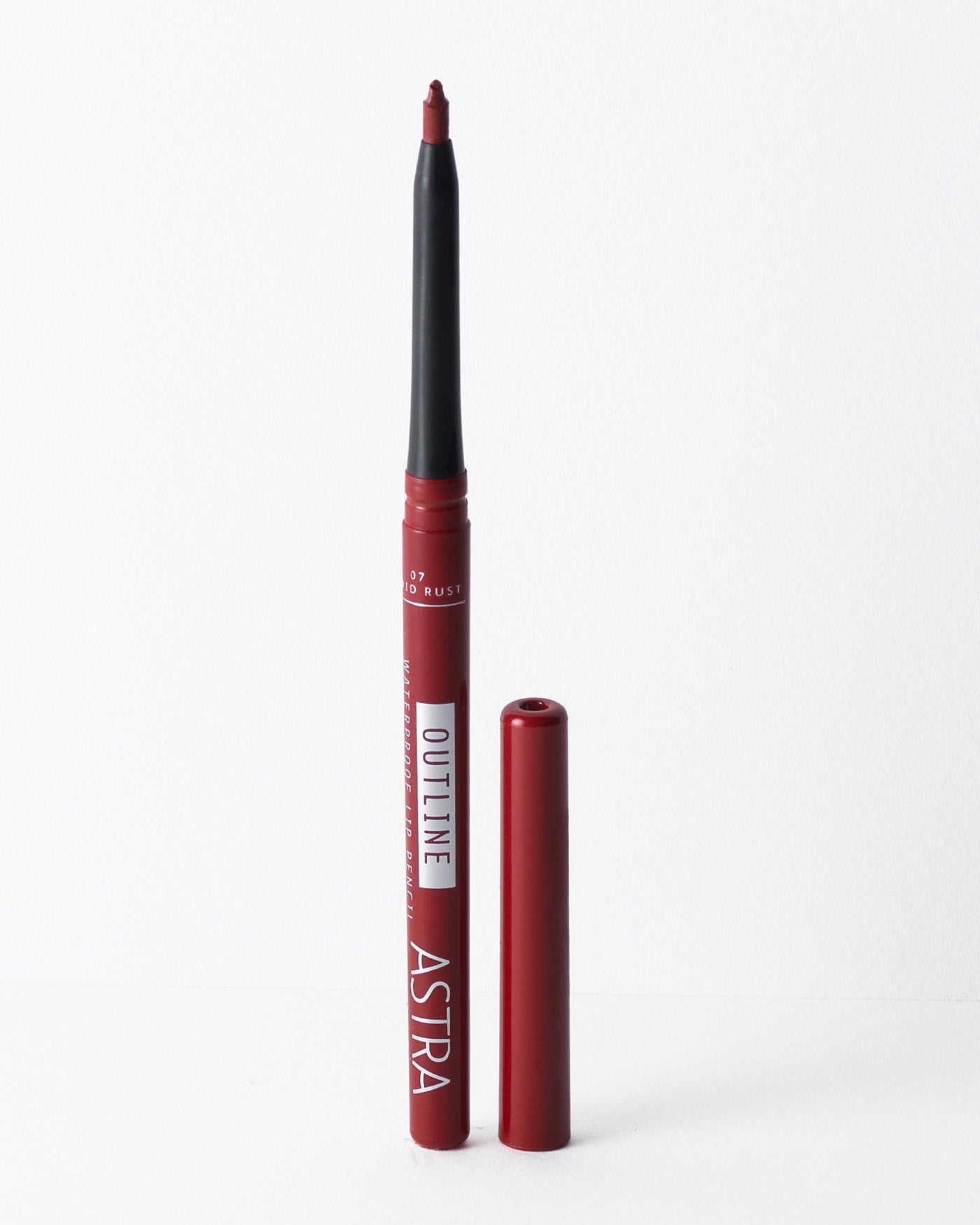 OUTLINE WATERPROOF LIP PENCIL - Matita Labbra Retraibile Resistente all'Acqua - 07 - Vivid Rust - Astra Make-Up