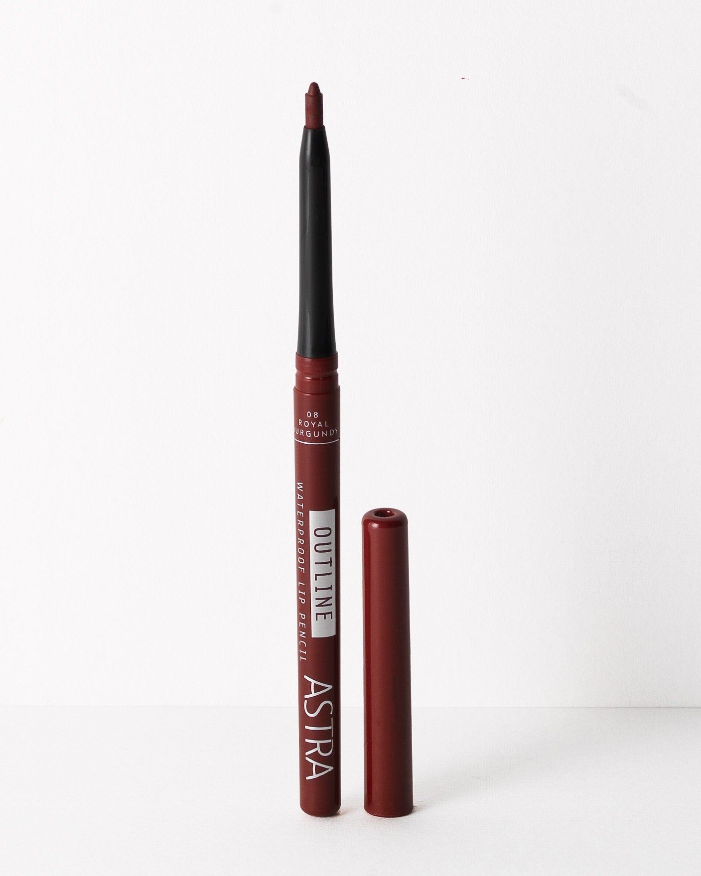 OUTLINE WATERPROOF LIP PENCIL - Matita Labbra Retraibile Resistente all'Acqua - 08 - Royal Burgundy - Astra Make-Up