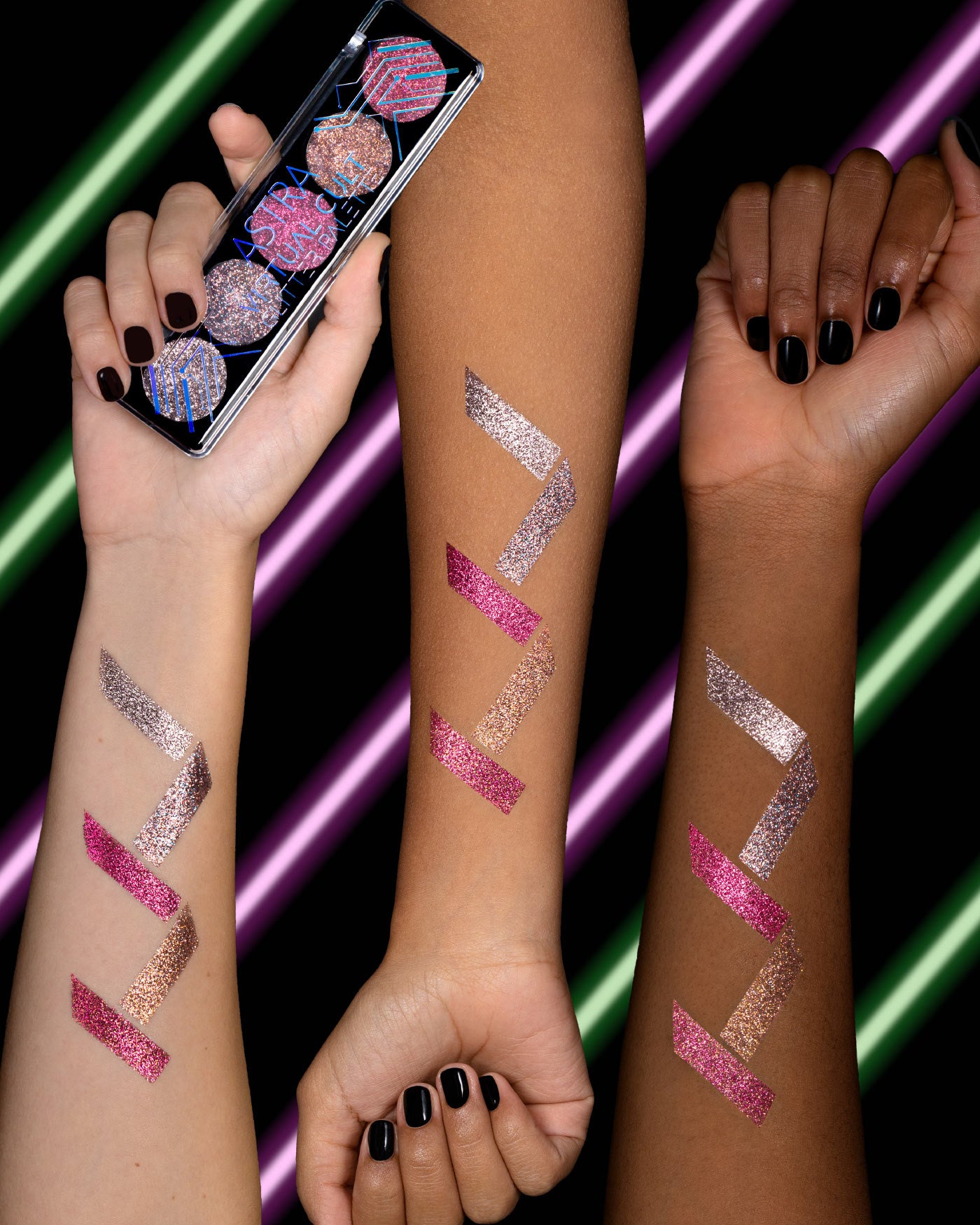 VIRTUAL CULT - Palette Occhi Glitter - 02 - Pink Metamorphosis - Astra Make-Up
