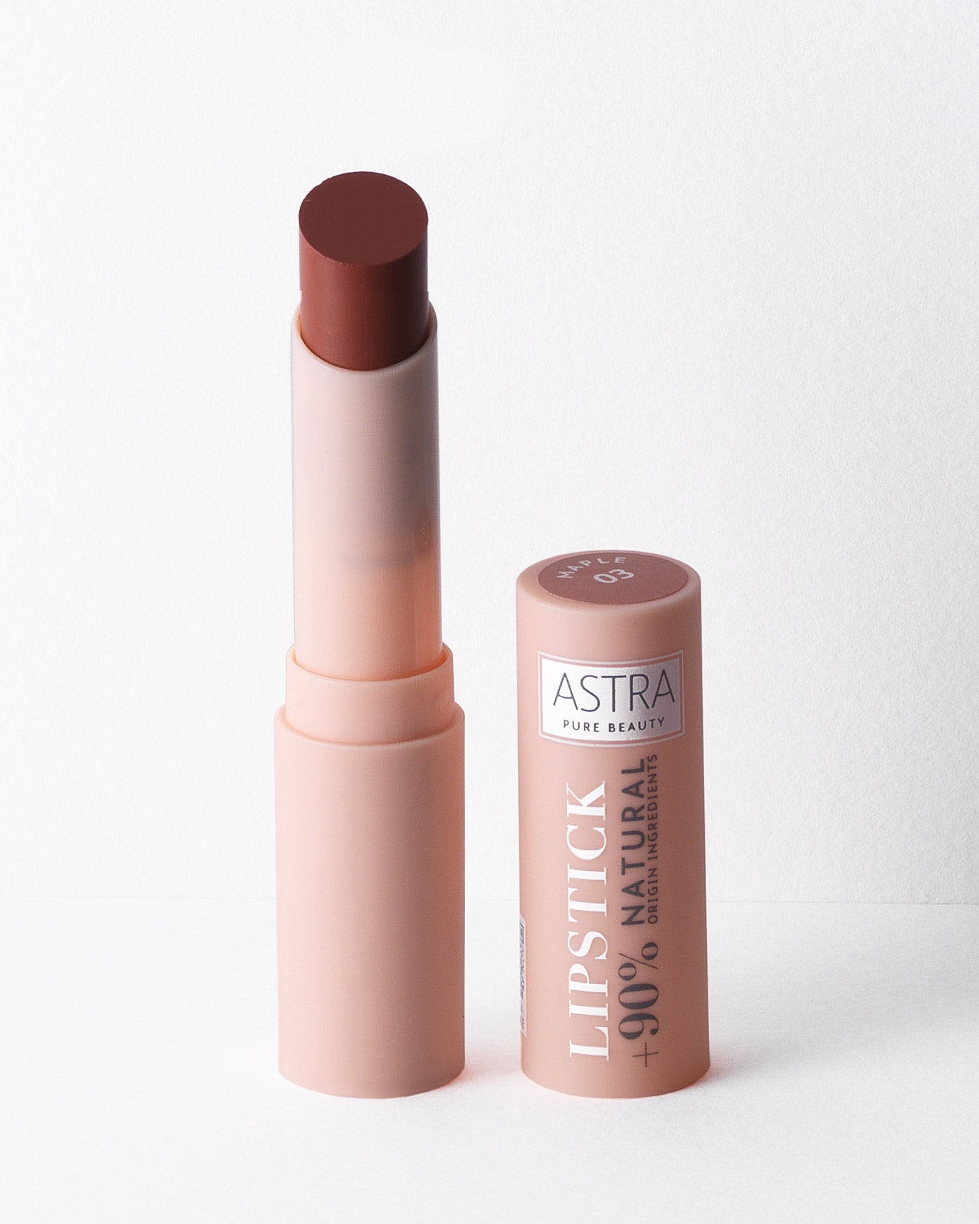 PURE BEAUTY LIPSTICK - Rossetto Cremoso Semi Mat - 03 - Maple - Astra Make-Up
