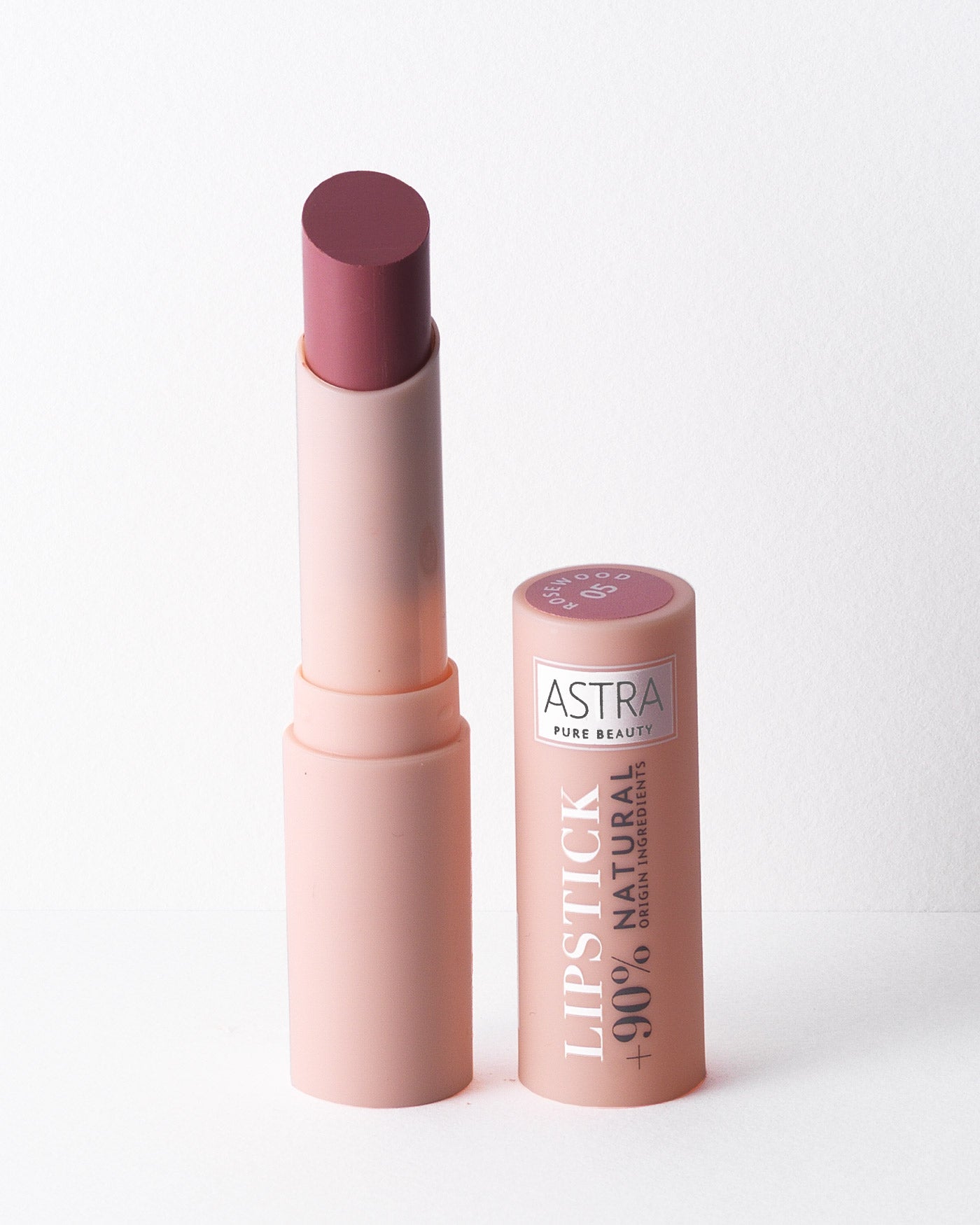 PURE BEAUTY LIPSTICK - Rossetto Cremoso Semi Mat - 05 - Rosewood - Astra Make-Up