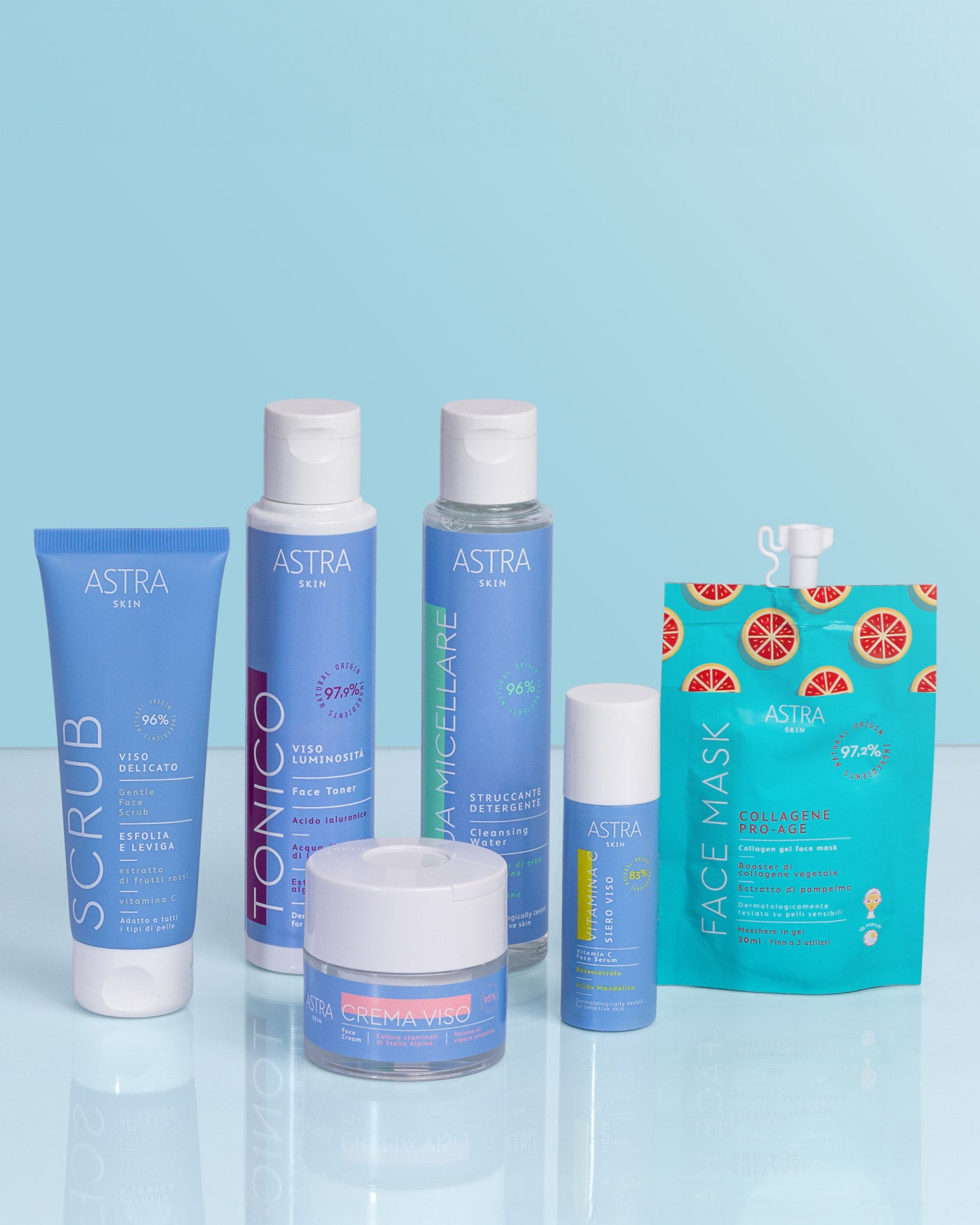 Set Skincare Pelle Normale/Mista - 6 prodotti - All Products - Astra Make-Up