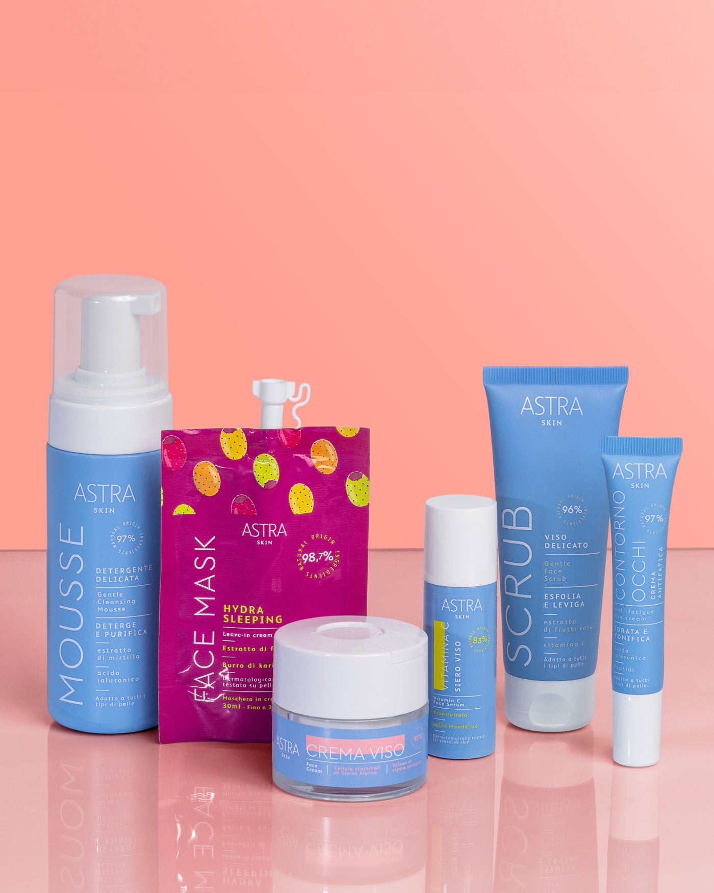 Set Skincare Pelle Disidratata e Sensibile - 6 prodotti - Promozioni - Astra Make-Up
