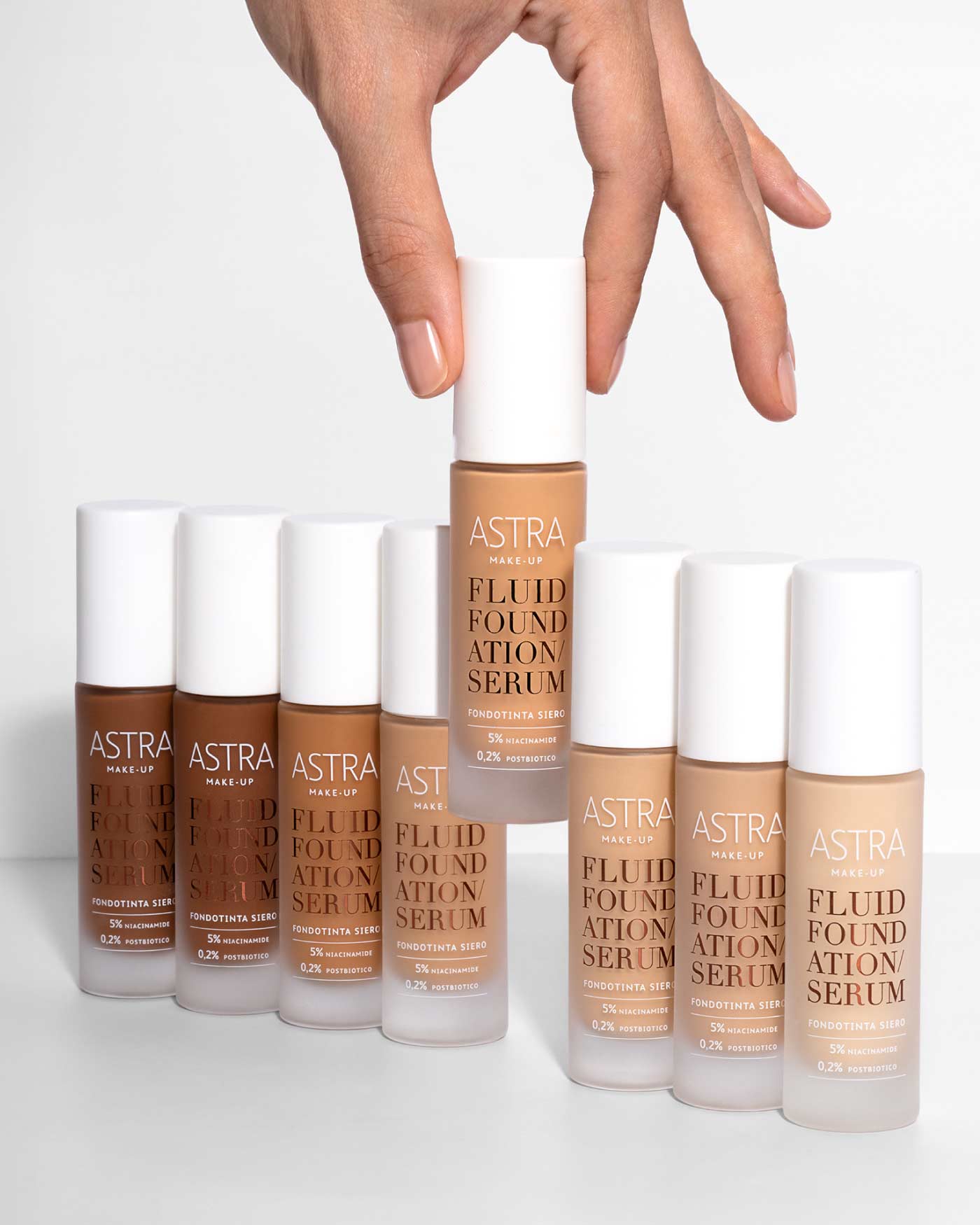 FLUID FOUNDATION SERUM - Fondotinta Siero Multifunzionale - 01  - Fair (FFS) - Astra Make-Up