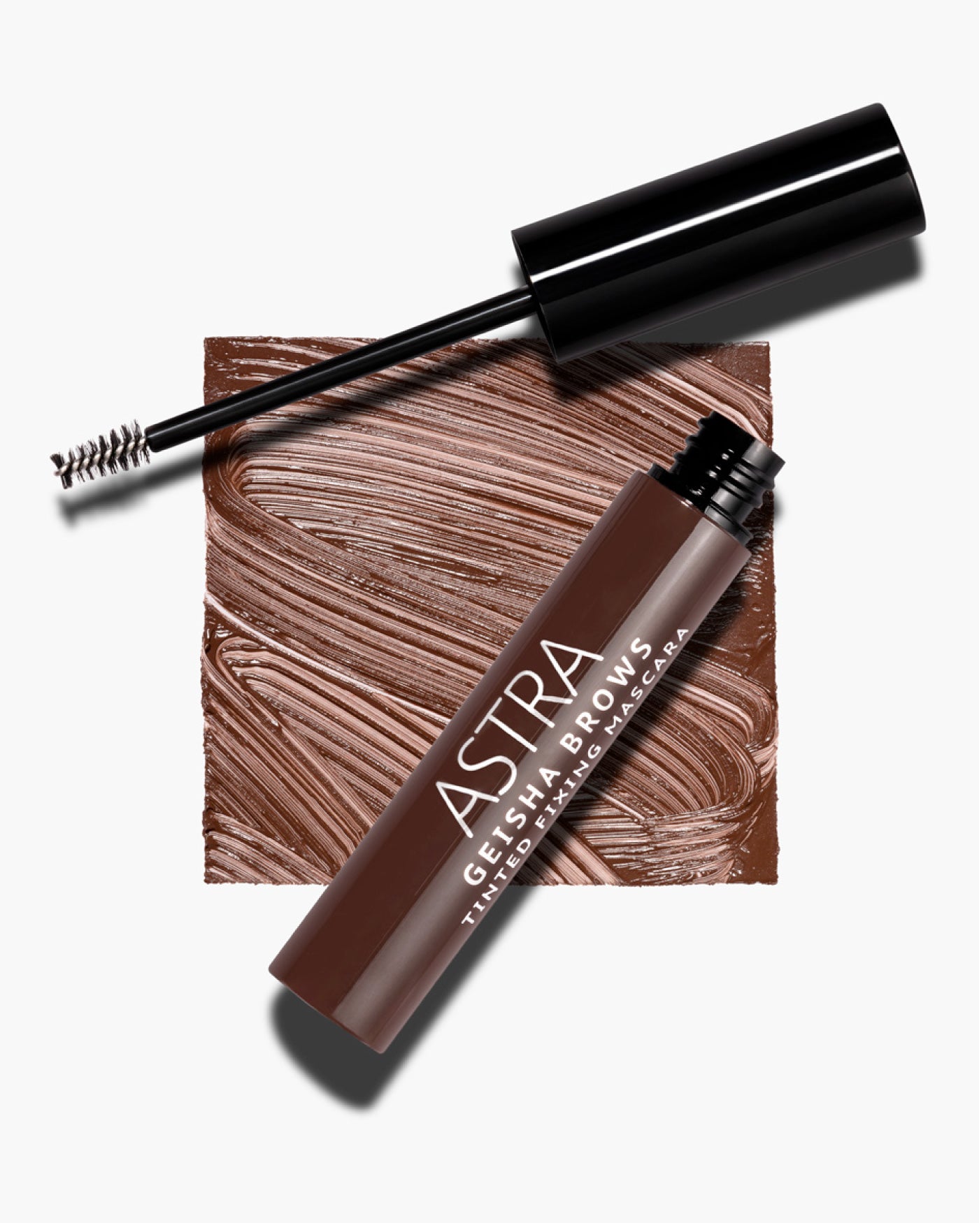 GEISHA BROWS TINTED FIXING MASCARA - Mascara Sopracciglia Definite - 02 - Auburn - Tinted Fixing Mascara - Astra Make-Up