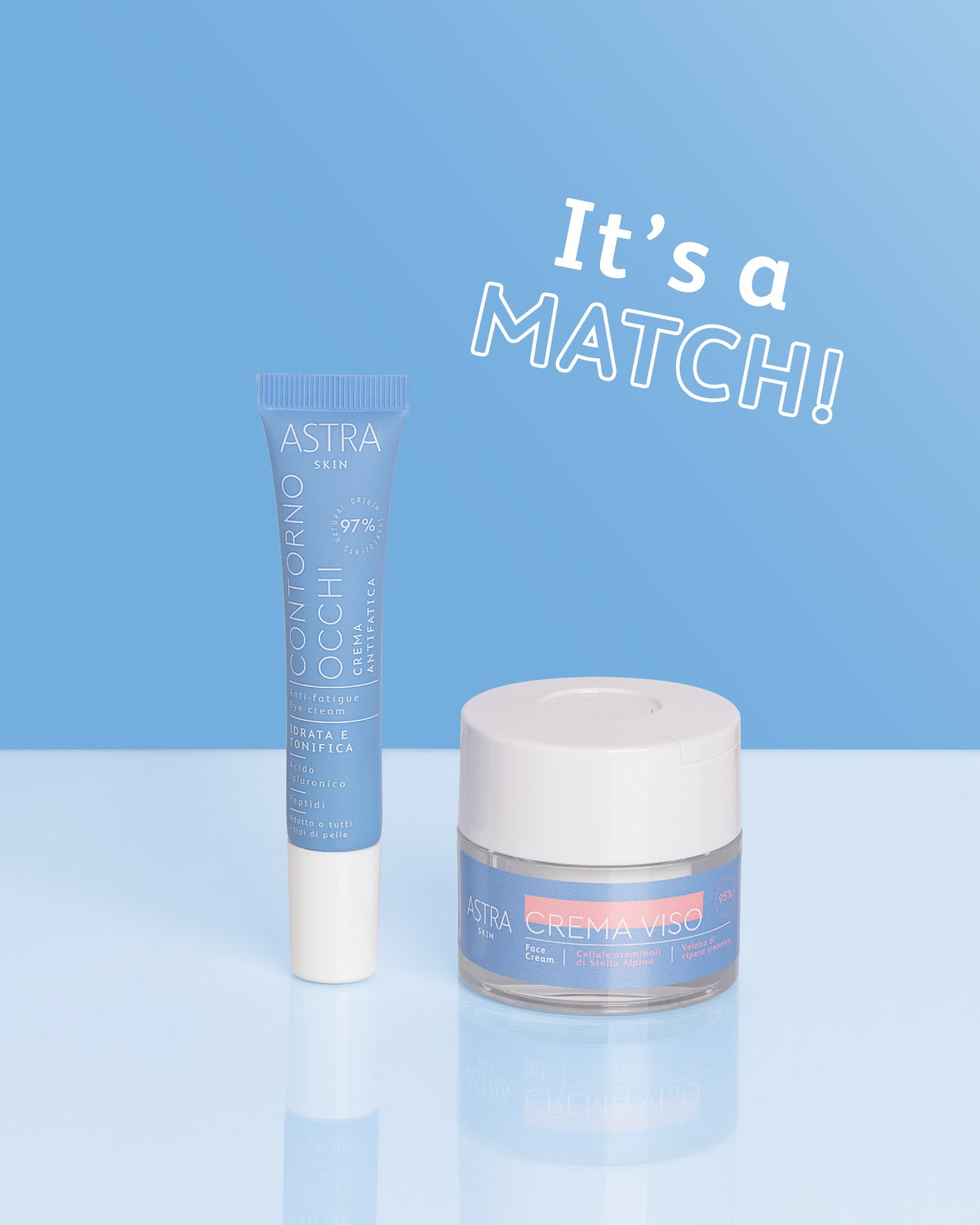 SET MATCH - Contorno Occhi + Crema Viso - Tutti i prodotti - Astra Make-Up