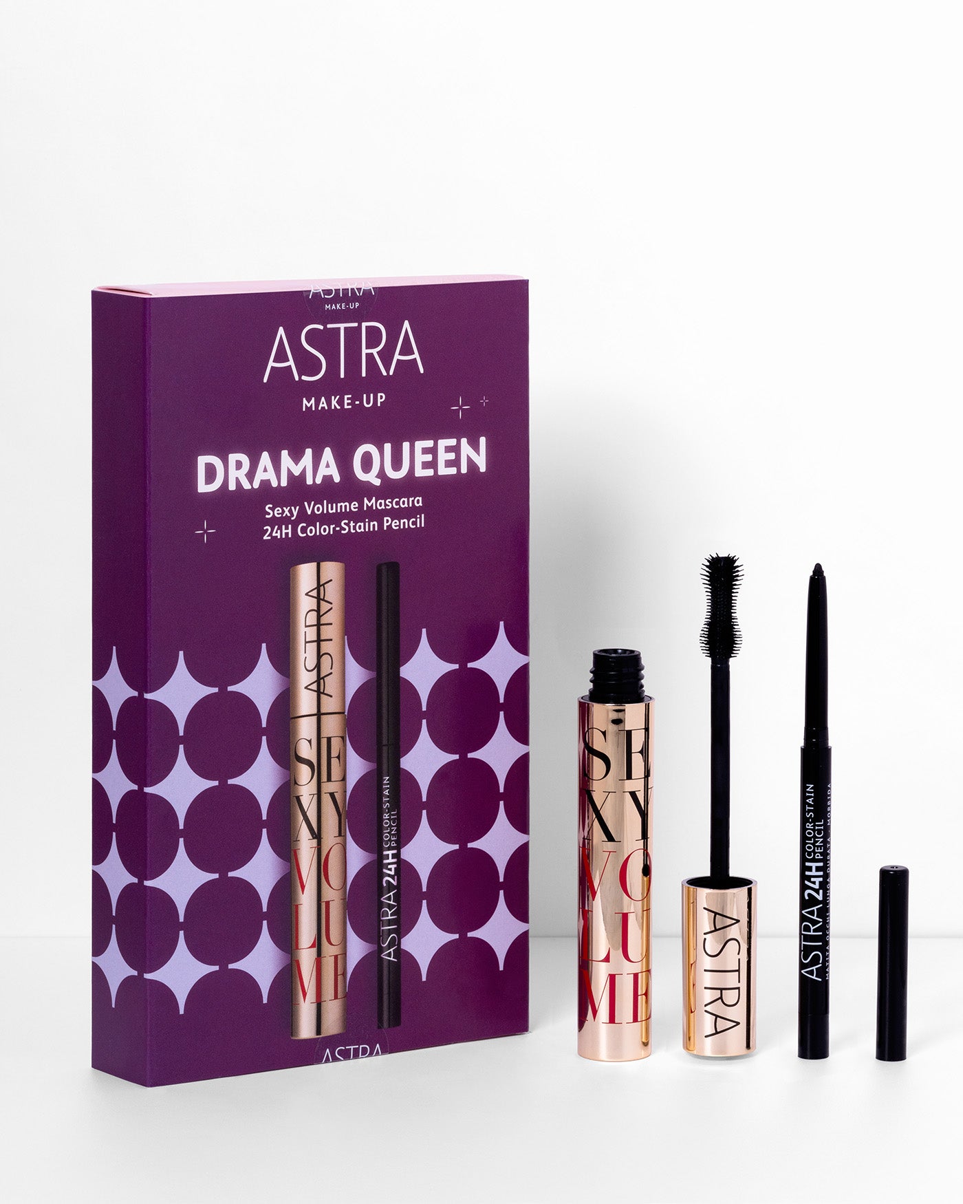 BOX - DRAMA QUEEN - Duo Mascara + Matita Occhi - Default Title - Astra Make-Up