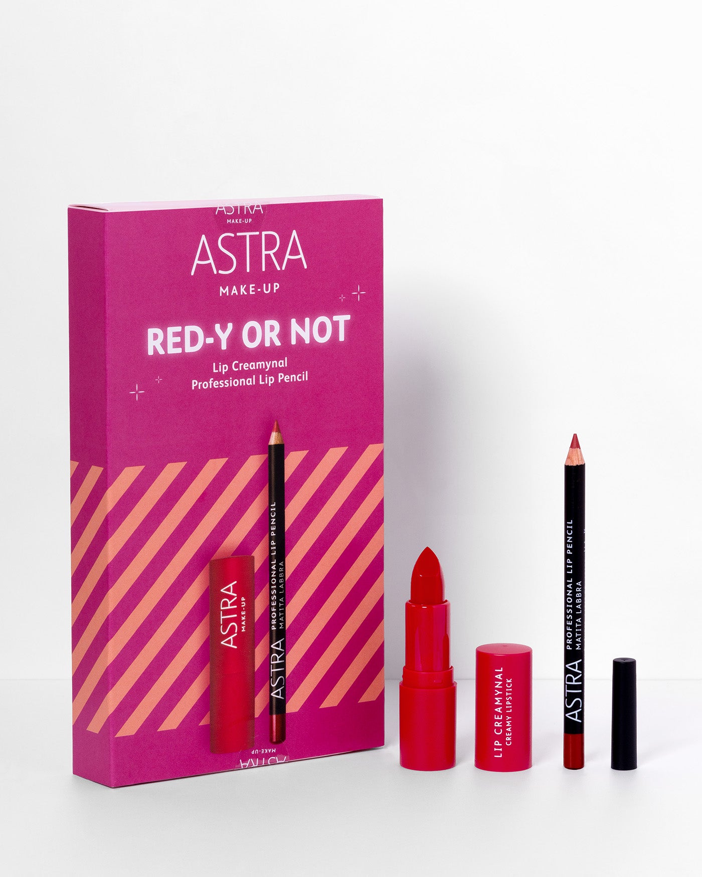 BOX - RED-Y OR NOT - Duo Rossetto + Matita Labbra - Default Title - Astra Make-Up