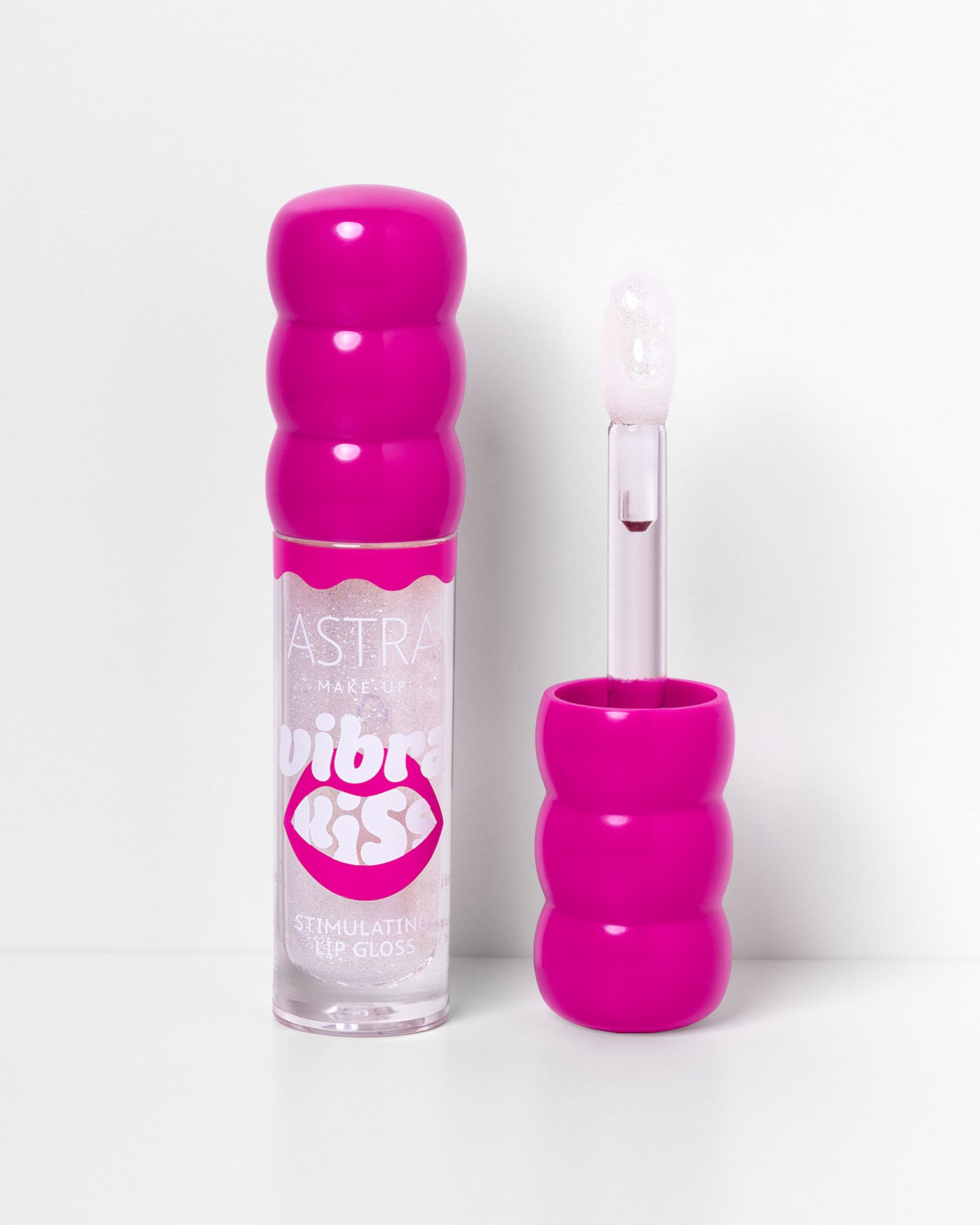 VIBRAKISS - Lip Gloss Vibrante Ultra-Luminoso - 01 - Me Time - Astra Make-Up