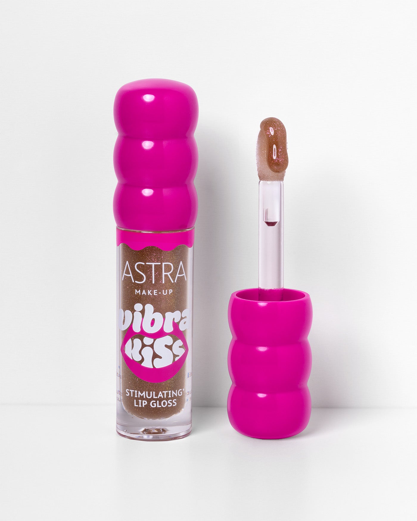 VIBRAKISS - Lip Gloss Vibrante Ultra-Luminoso - 04 - Slow Burn - Astra Make-Up