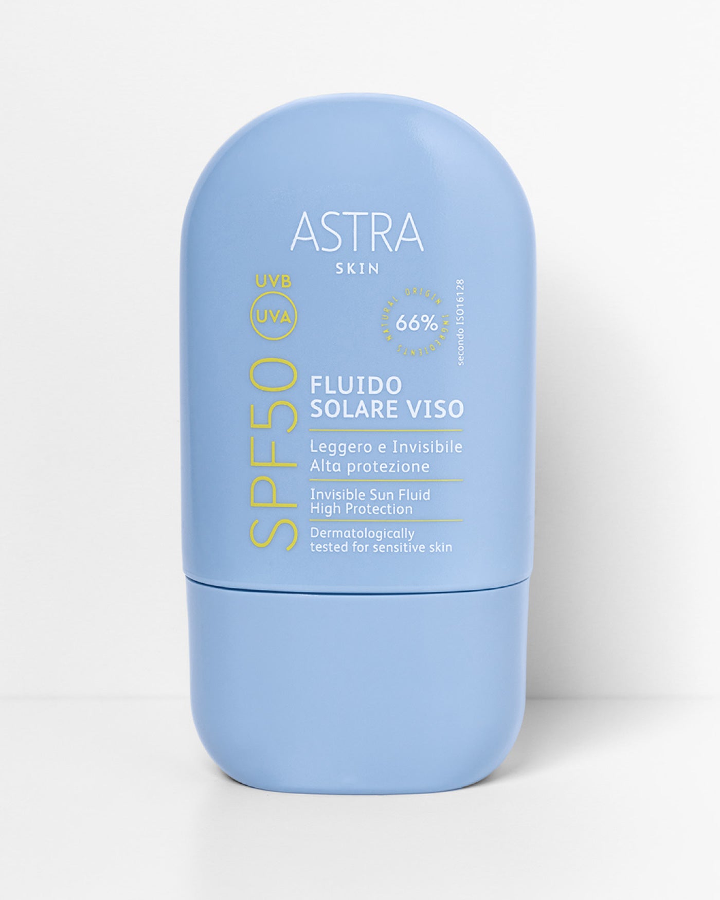SPF50 FLUIDO SOLARE VISO - Invisibile, Alta Protezione - Default Title - Astra Make-Up
