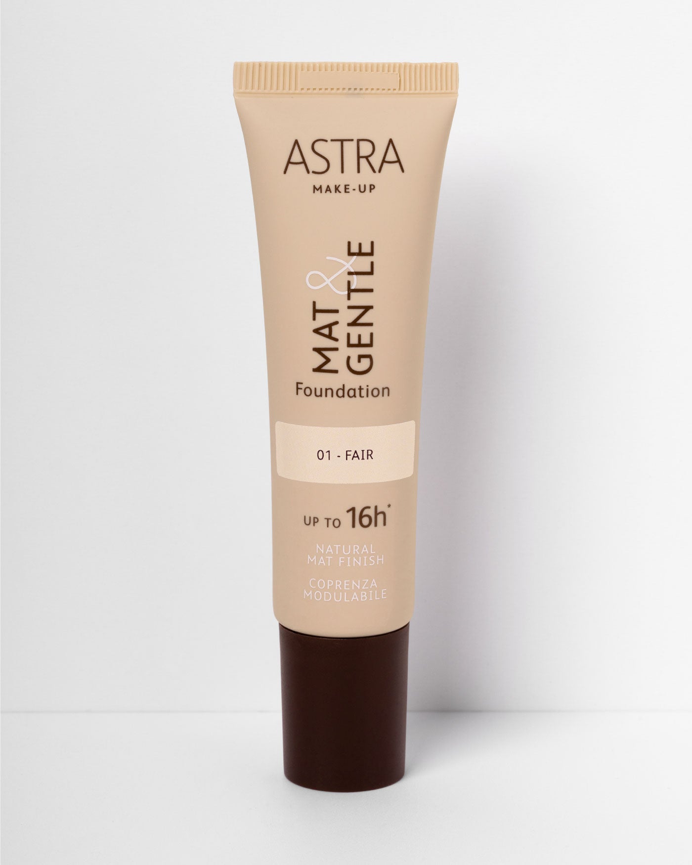 MAT&GENTLE FOUNDATION - Fondotinta Opaco Naturale - 01 - Fair (M&G) - Astra Make-Up