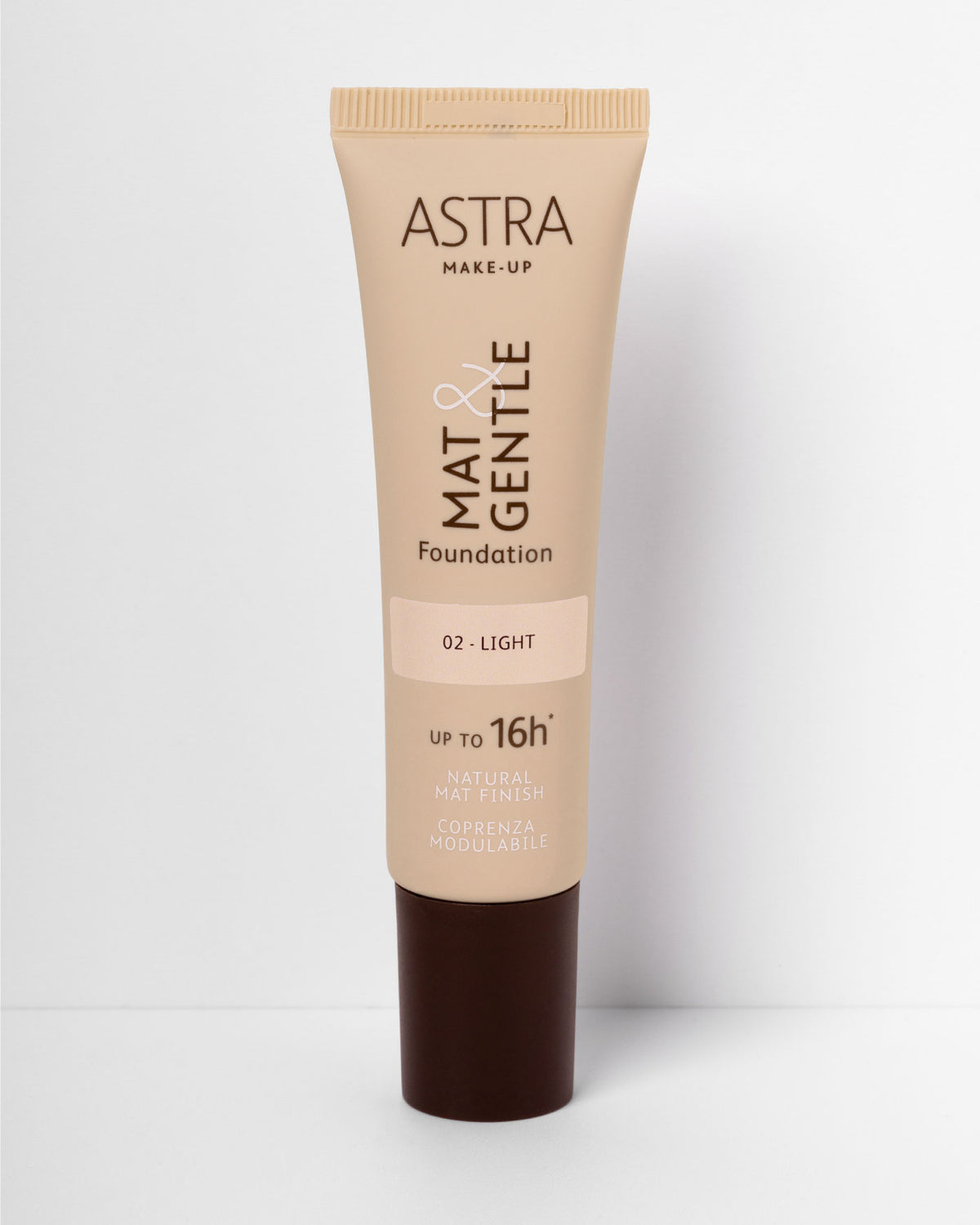 MAT&GENTLE FOUNDATION - Fondotinta Opaco Naturale - 02 - Light (M&G) - Astra Make-Up