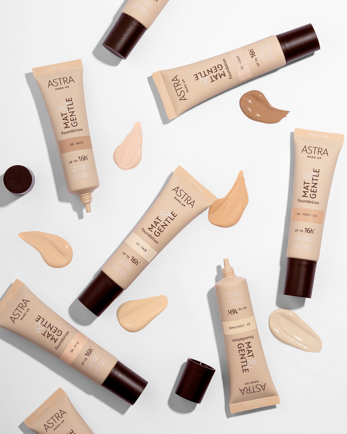 MAT&GENTLE FOUNDATION - Fondotinta Opaco Naturale - 04 - Mid (M&G) - Astra Make-Up