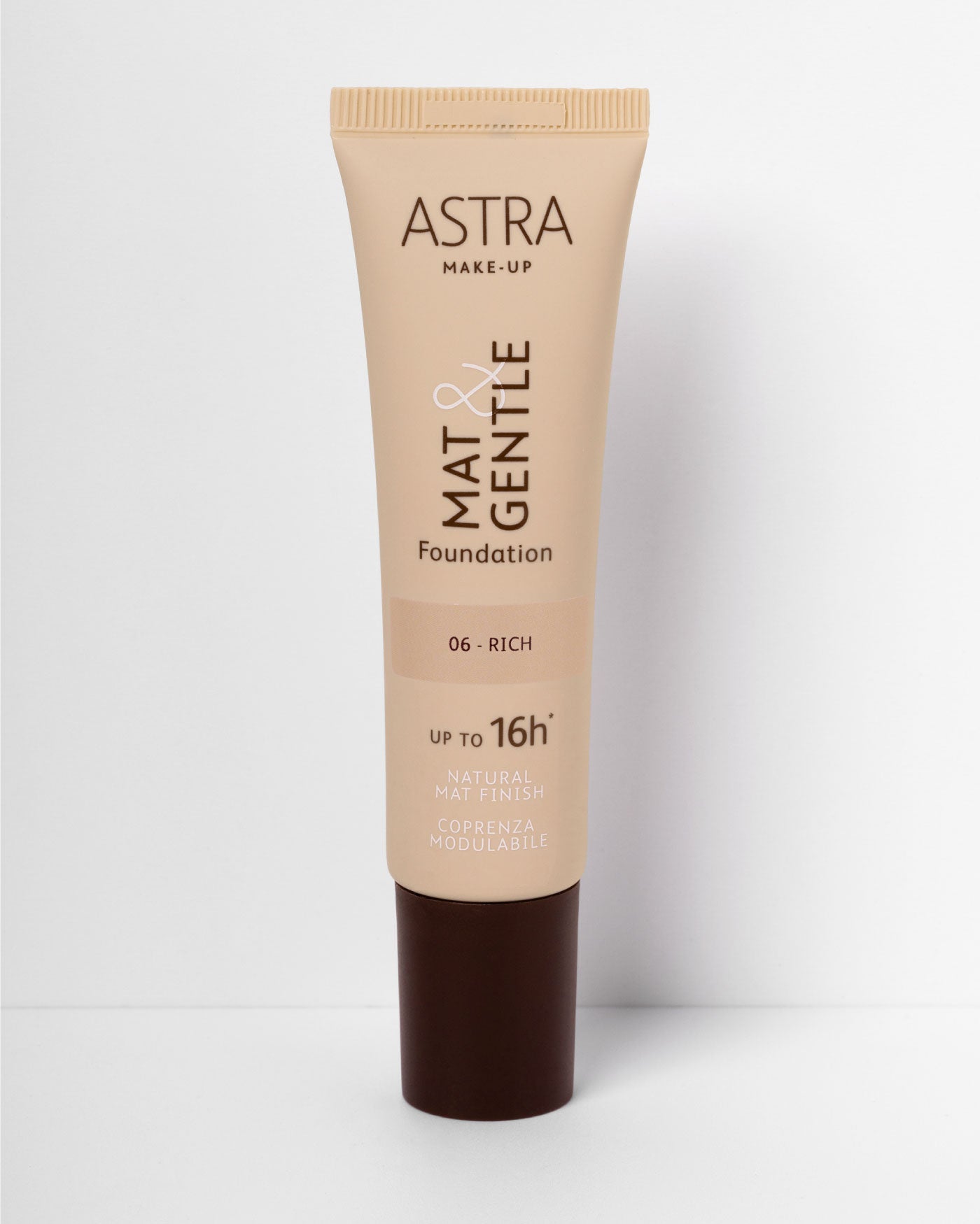 MAT&GENTLE FOUNDATION - Fondotinta Opaco Naturale - 06 - Rich (M&G) - Astra Make-Up