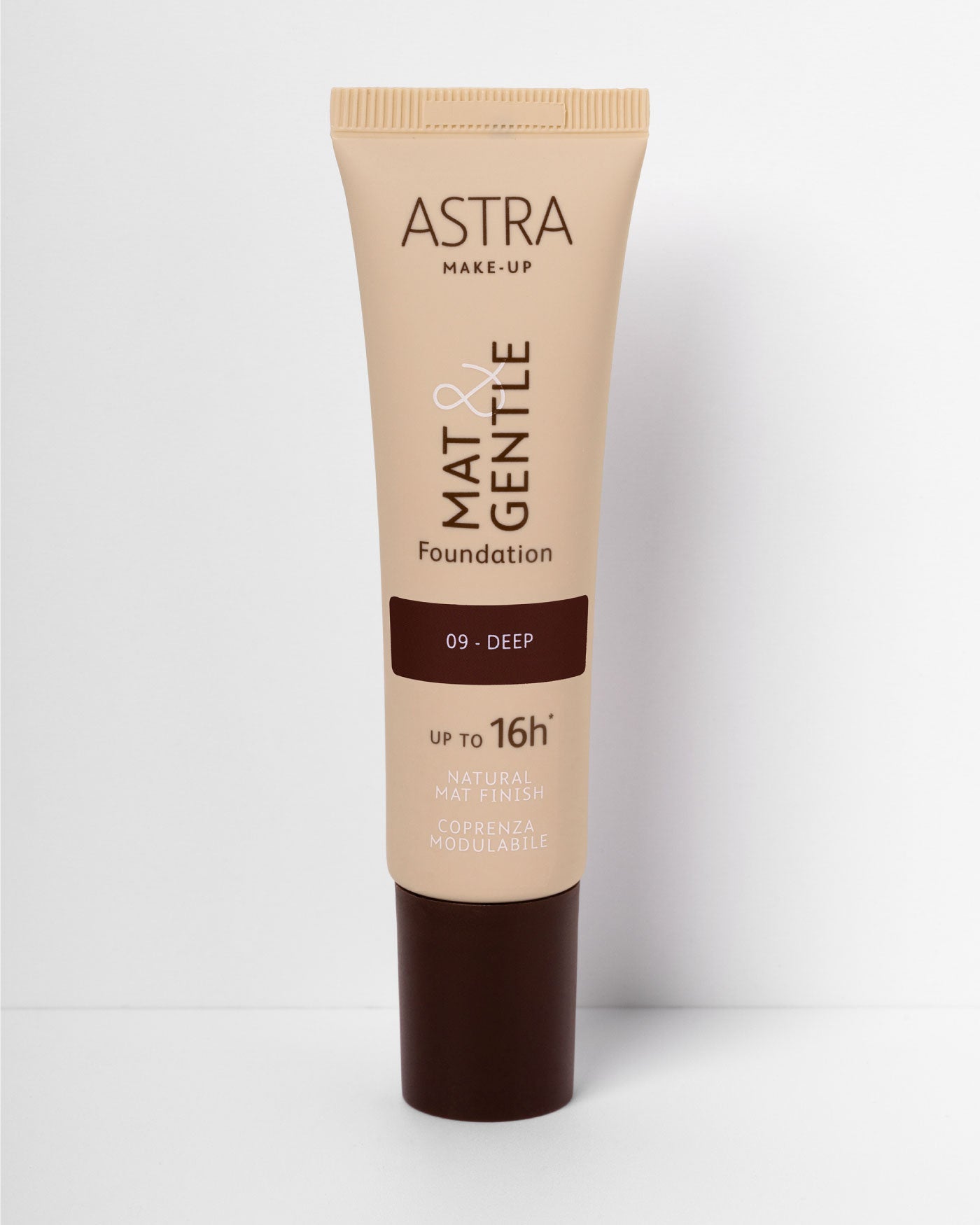 MAT&GENTLE FOUNDATION - Fondotinta Opaco Naturale - 09 - Deep (M&G) - Astra Make-Up