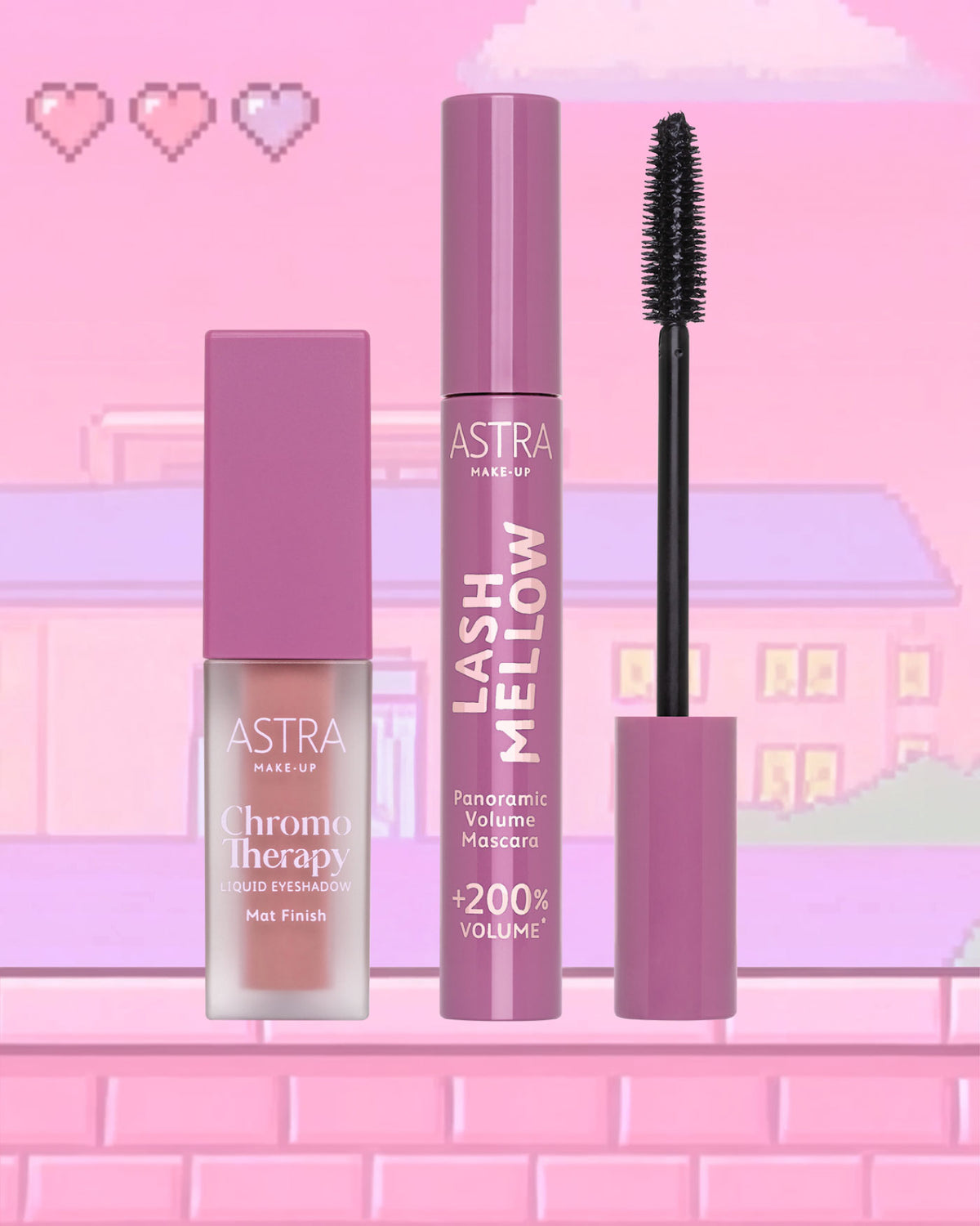 SET CLOUD THERAPY - Ombretto Liquido + Mascara - 01 - Daydream Doll - Astra Make-Up