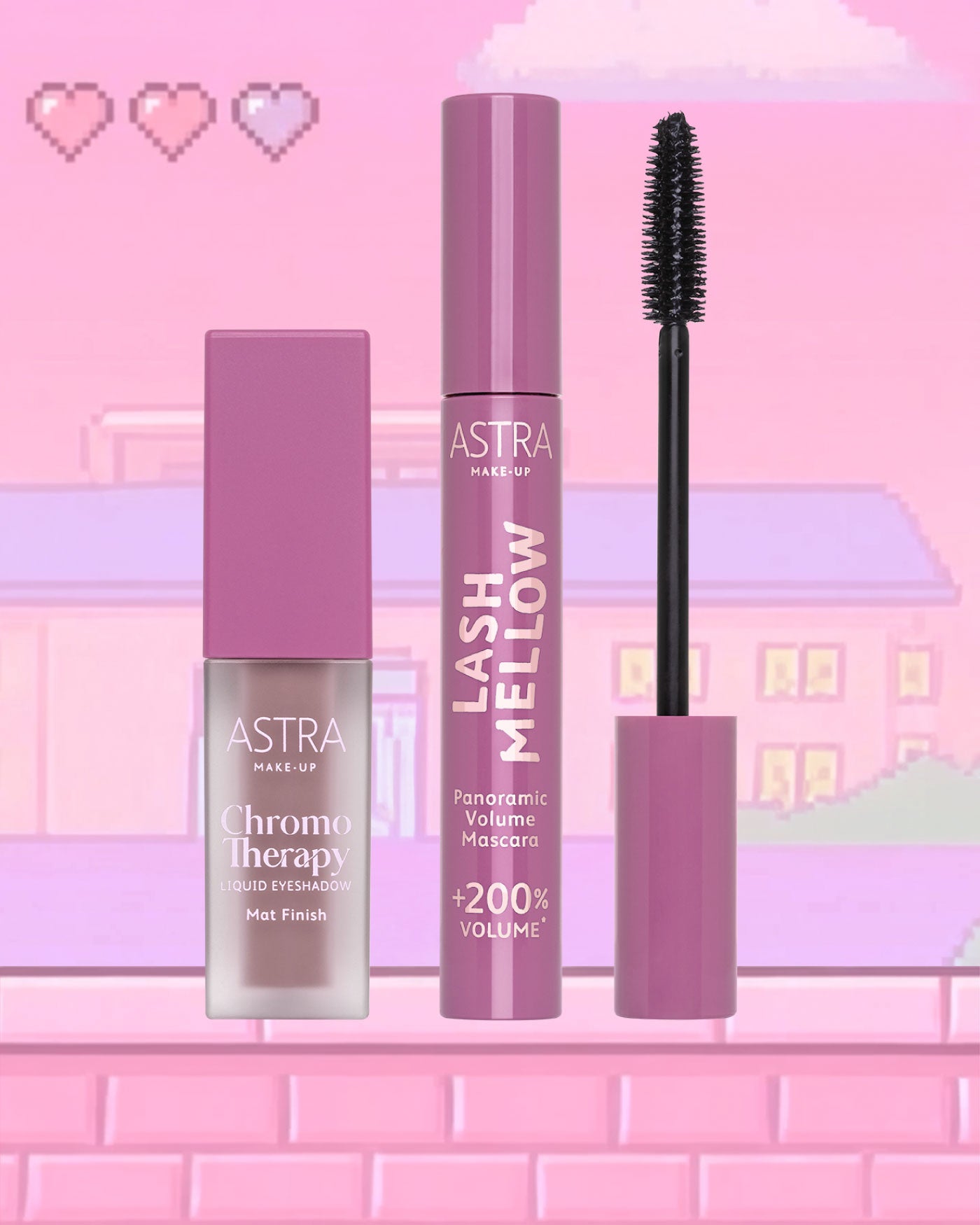 SET CLOUD THERAPY - Ombretto Liquido + Mascara - 01 - Daydream Doll - Astra Make-Up