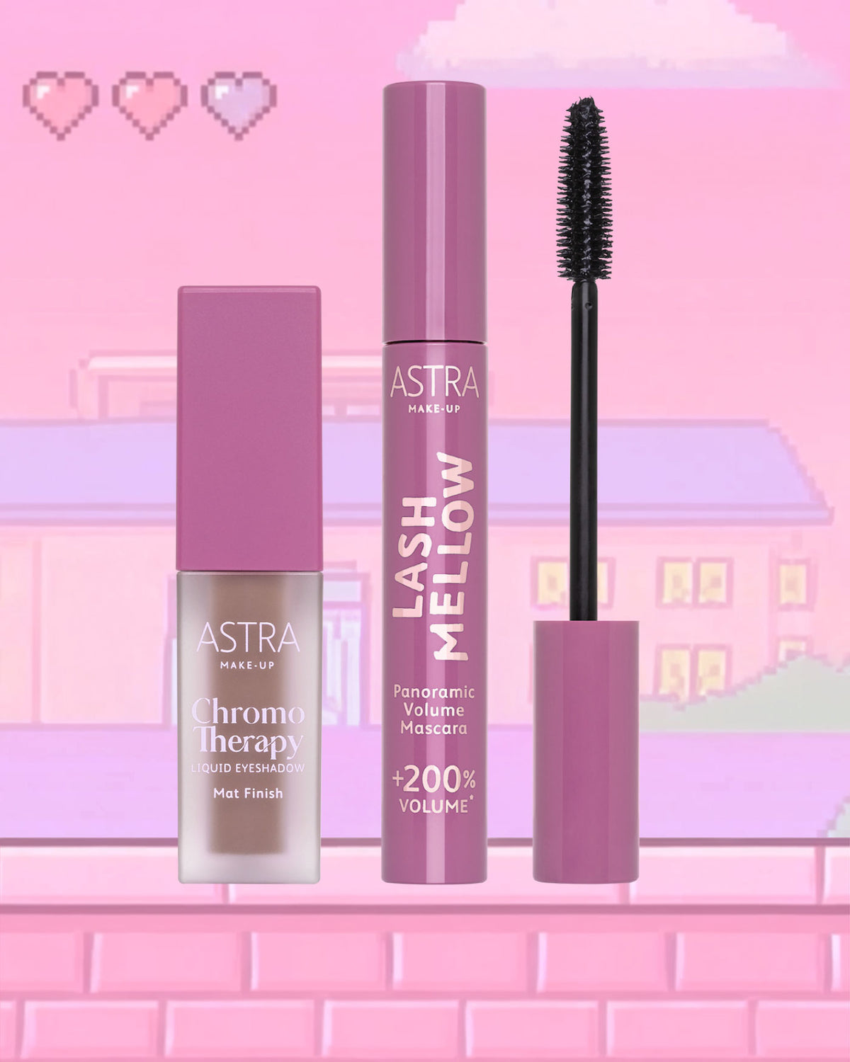 SET CLOUD THERAPY - Ombretto Liquido + Mascara - 01 - Daydream Doll - Astra Make-Up