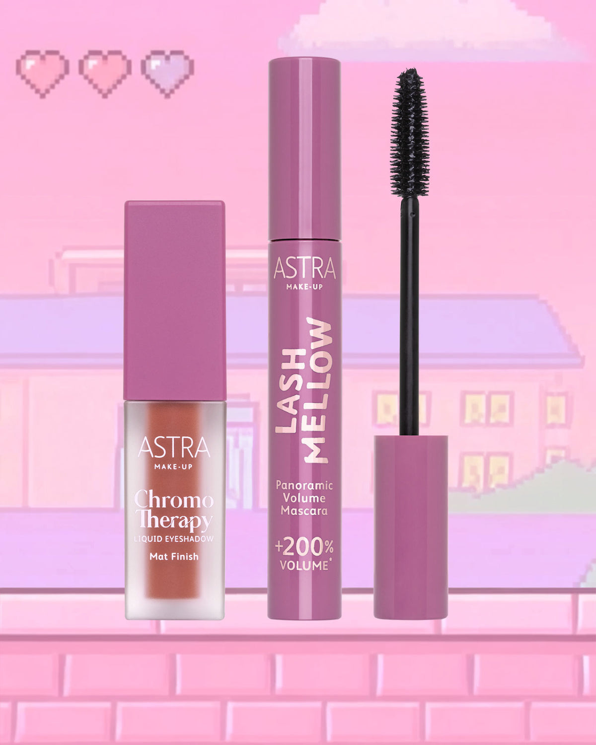 SET CLOUD THERAPY - Ombretto Liquido + Mascara - 01 - Daydream Doll - Astra Make-Up
