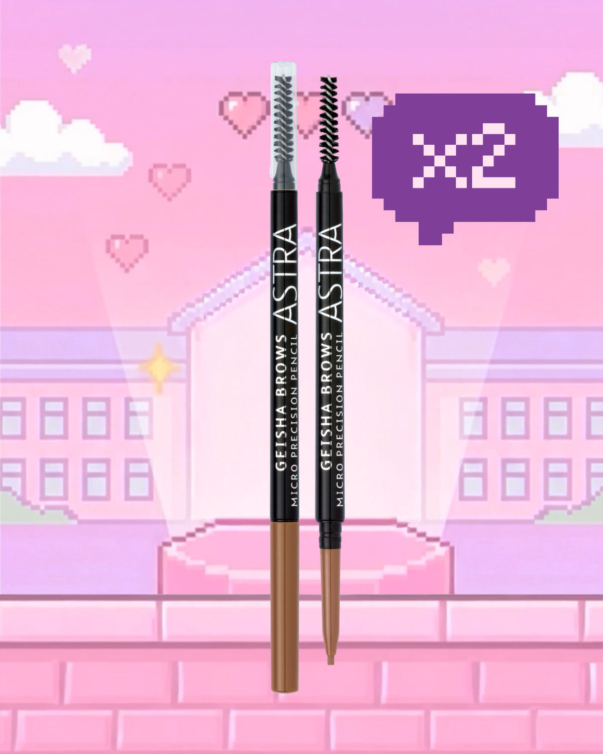 GEISHA BROWS MICRO PRECISION PENCIL - Multipack - 01 - Blonde / 2 - Astra Make-Up