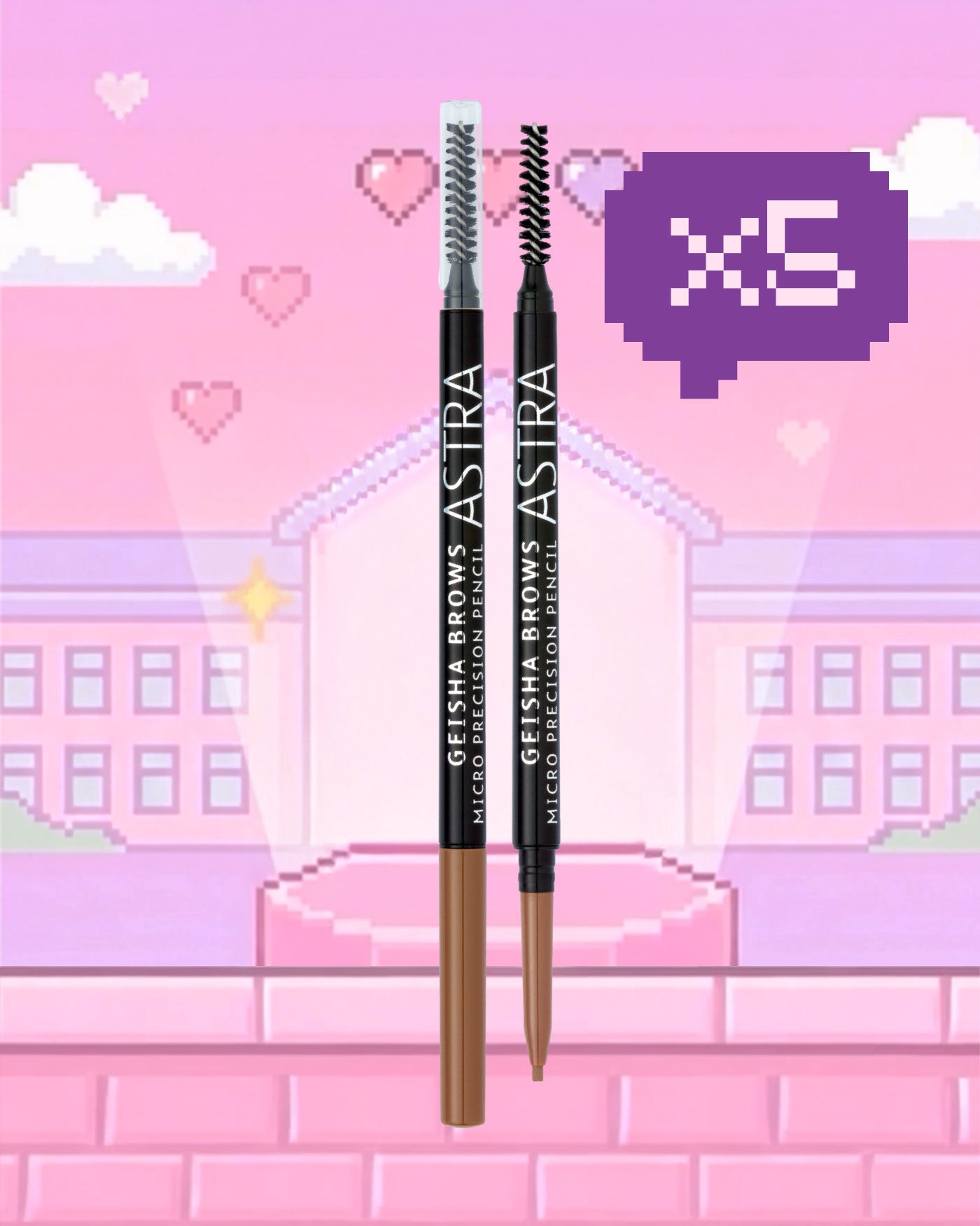 GEISHA BROWS MICRO PRECISION PENCIL - Multipack - 01 - Blonde / 2 - Astra Make-Up