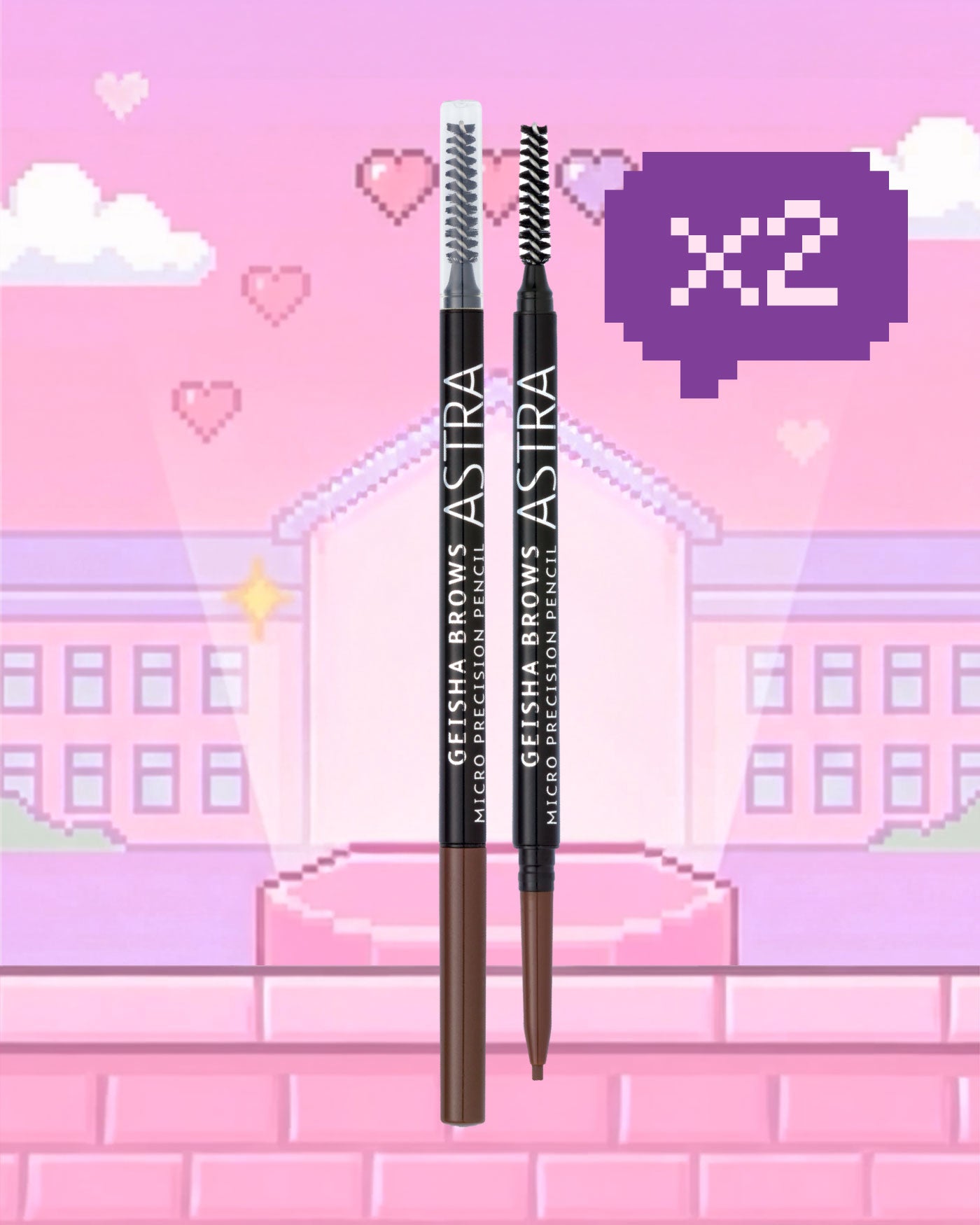 GEISHA BROWS MICRO PRECISION PENCIL - Multipack - 01 - Blonde / 2 - Astra Make-Up