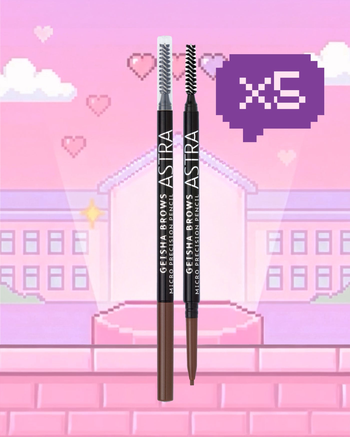 GEISHA BROWS MICRO PRECISION PENCIL - Multipack - 01 - Blonde / 2 - Astra Make-Up