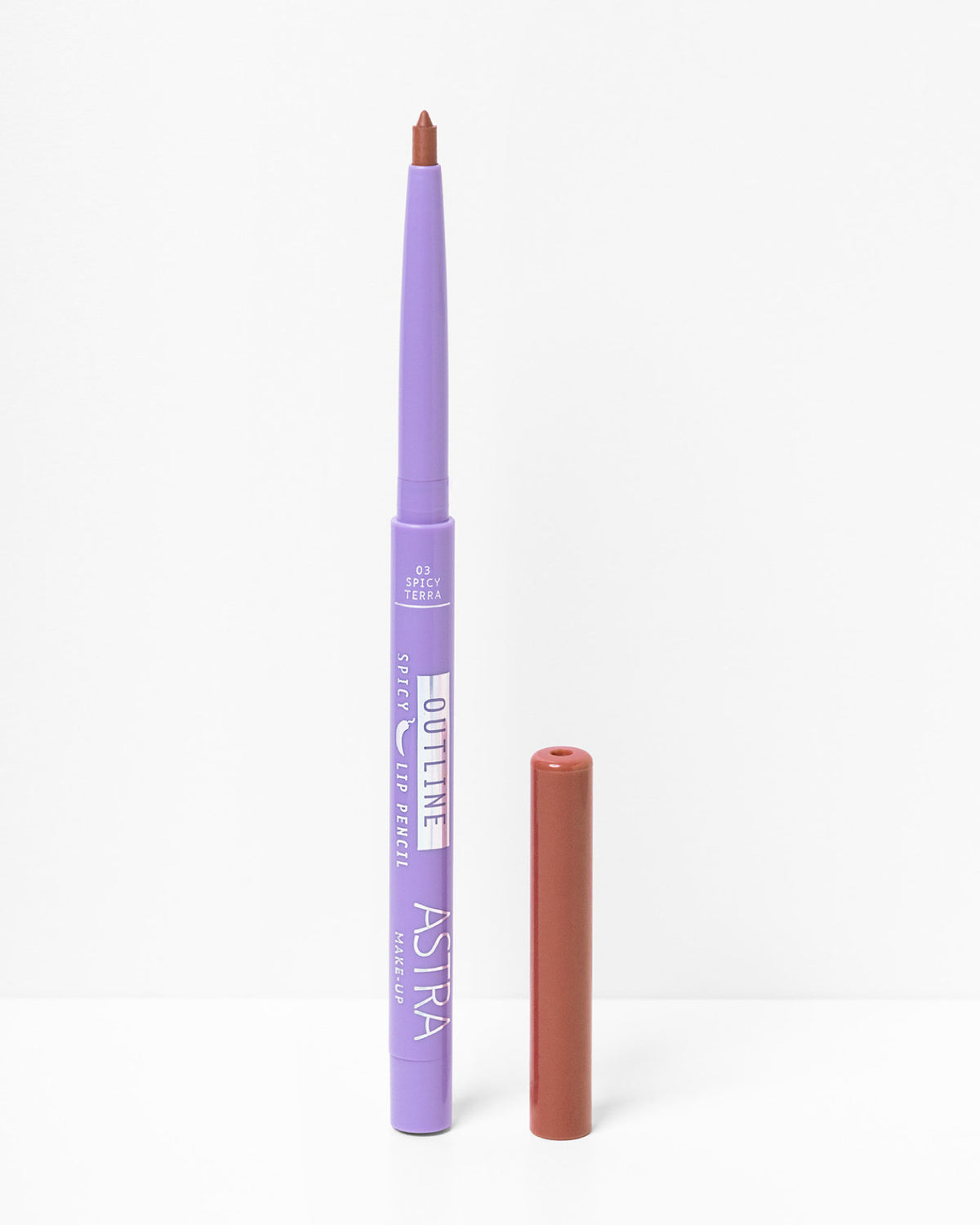 OUTLINE SPICY LIP PENCIL - Matita Labbra Retraibile Volumizzante - 03 - Spicy Terra - Astra Make-Up