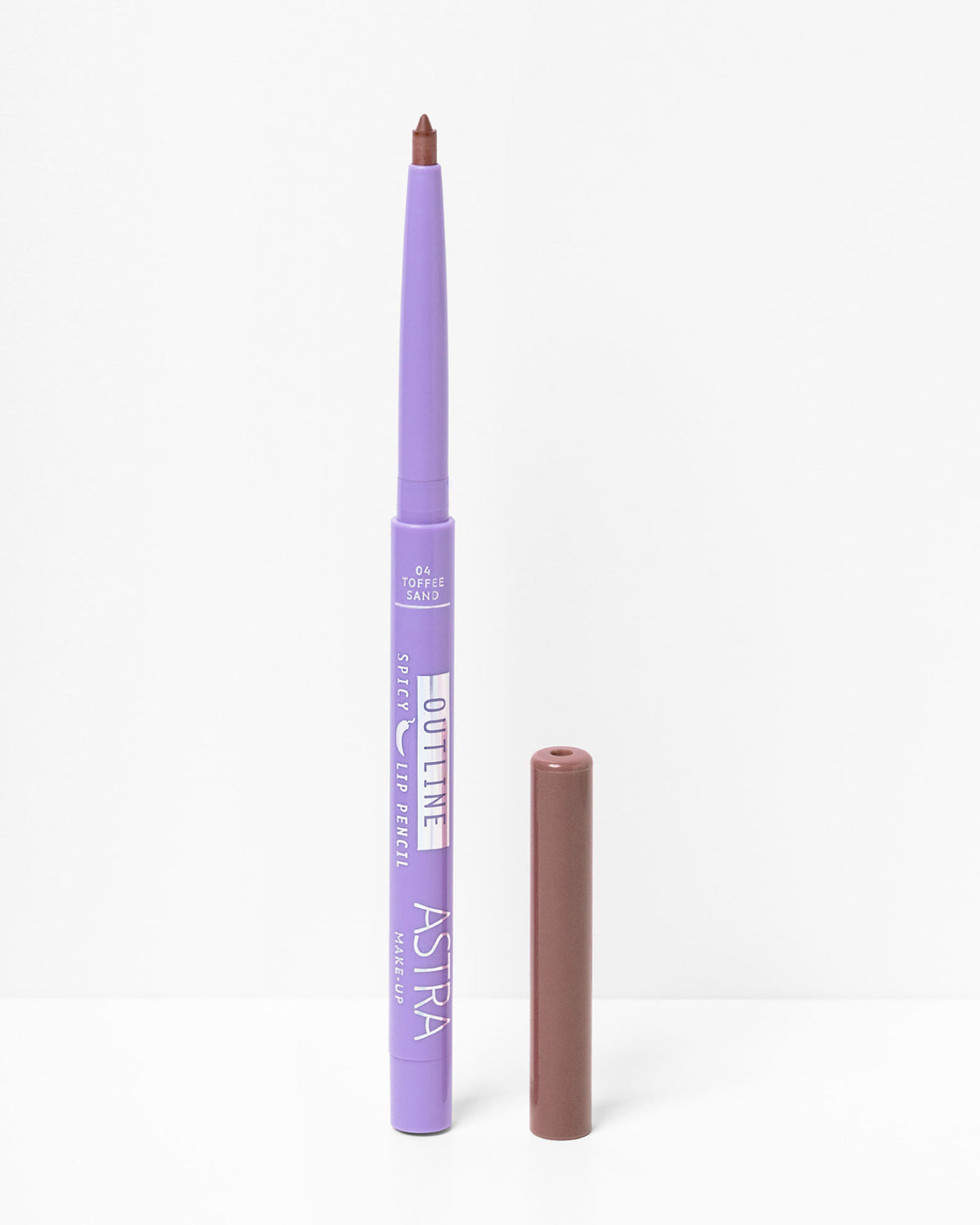 OUTLINE SPICY LIP PENCIL - Matita Labbra Retraibile Volumizzante - 04 - Toffee Sand - Astra Make-Up