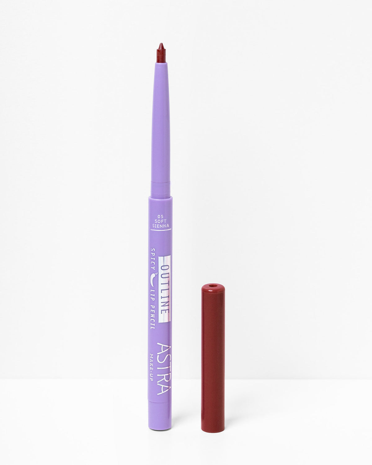 OUTLINE SPICY LIP PENCIL - Matita Labbra Retraibile Volumizzante - 05 - Soft Sienna - Astra Make-Up