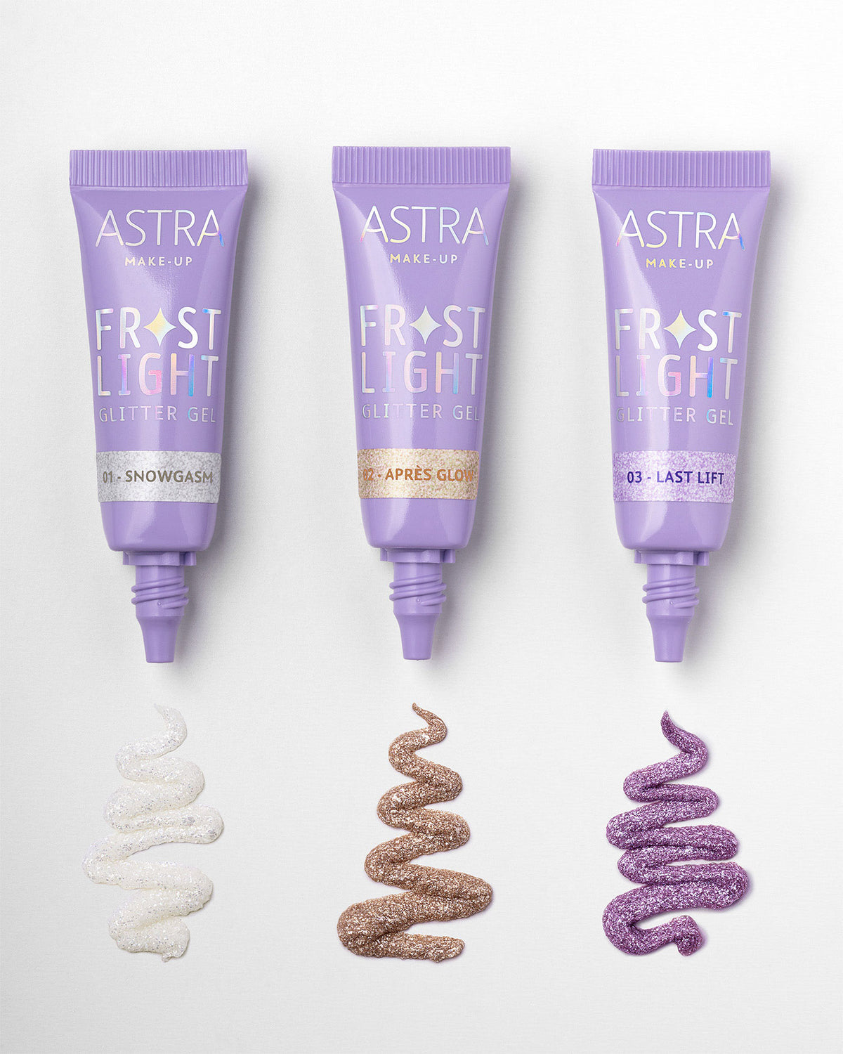FROSTLIGHT GLITTER GEL - 01 - Snowgasm - Astra Make-Up