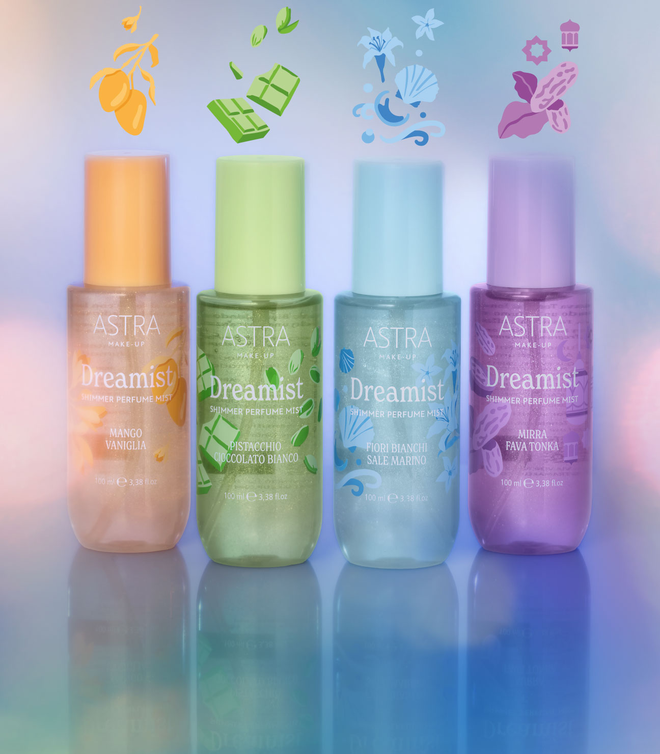 DREAMIST COLLECTION - 4 Acque Profumate Shimmer - Default Title - Astra Make-Up